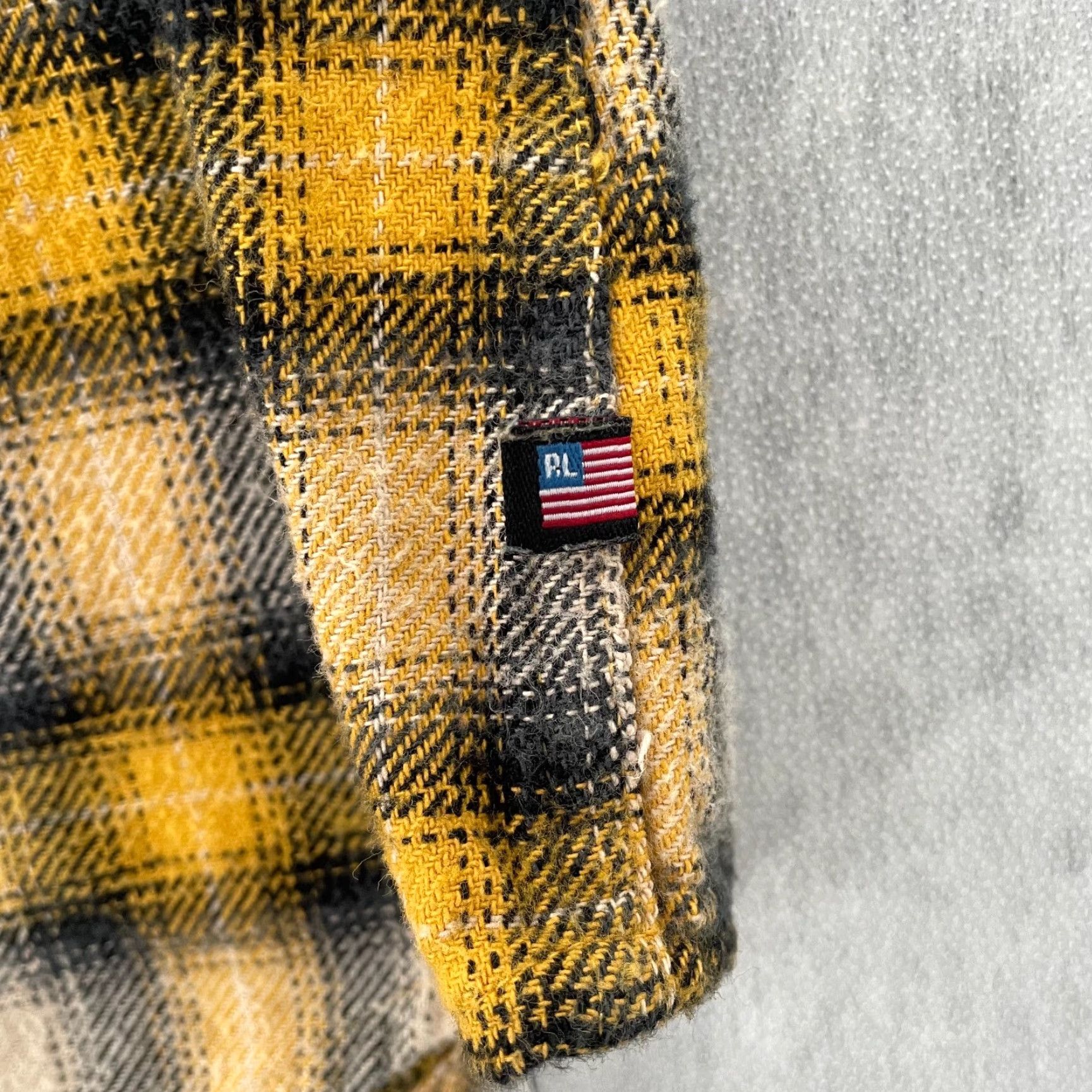 Ralph Lauren VINTAGE Ralph Lauren Polo Jeans Co. Flannel Plaid Shirt Adult Large Yellow Men L Size US L / EU 52-54 / 3 - 4 Thumbnail
