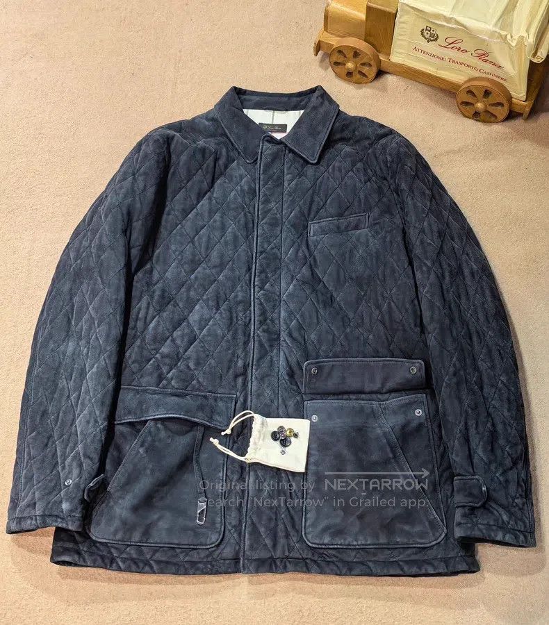 Loro Piana Suede cotton jacket