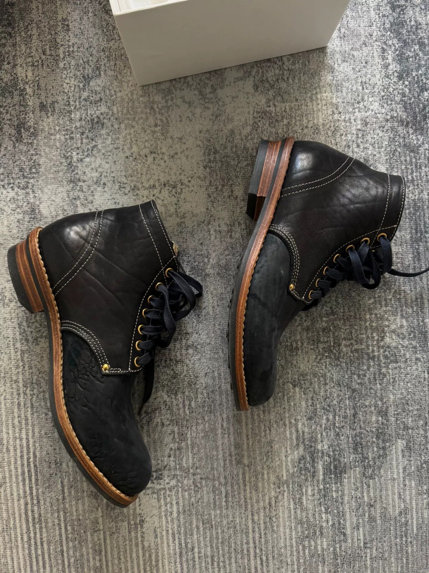 Visvim visvim brigadier boots navy size 10.5 Size US 10.5 / EU 43-44 - 1 Thumbnail