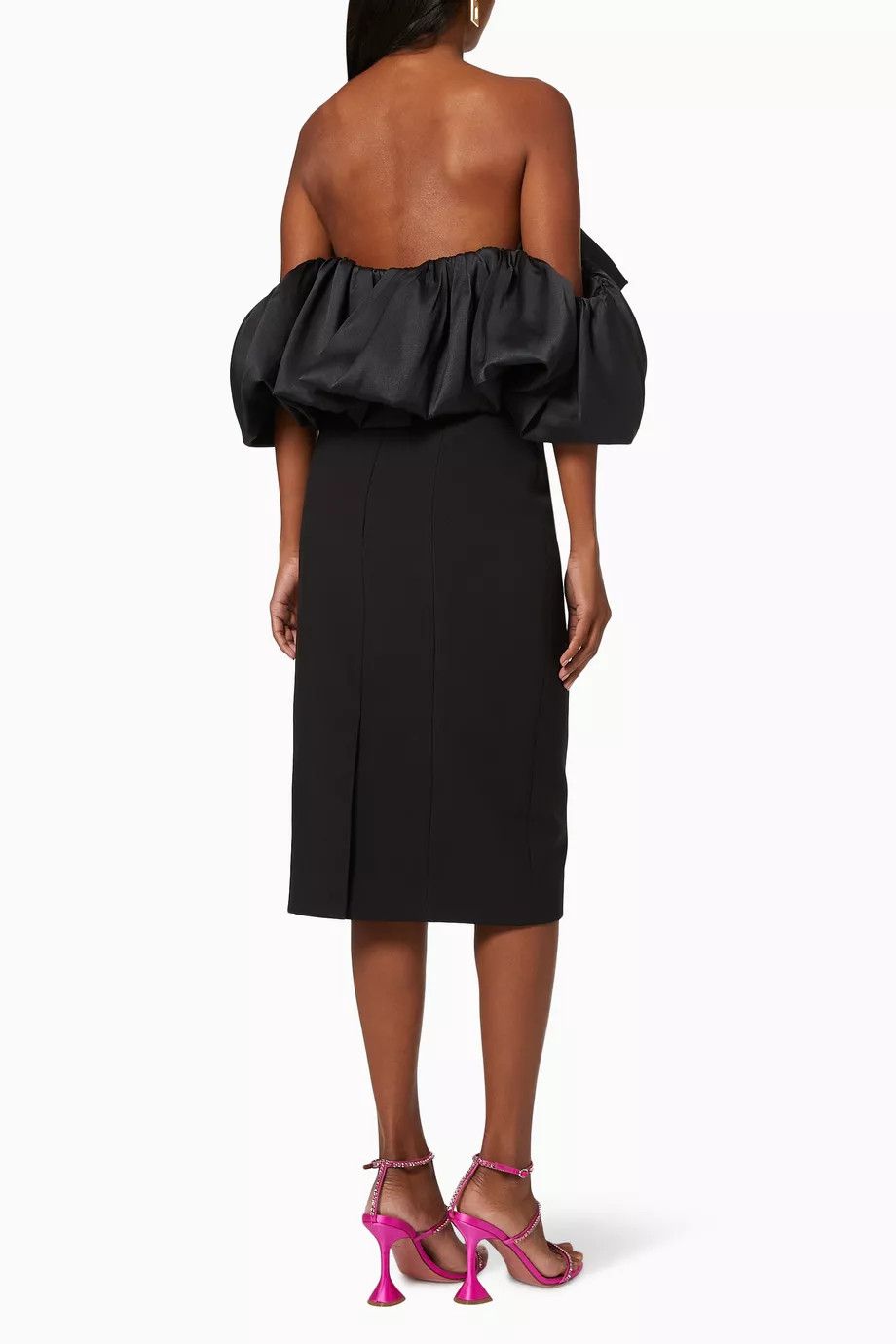 Givenchy o1y0925 Midi Dress in Black Size M / US 6-8 / IT 42-44 - 4 Thumbnail