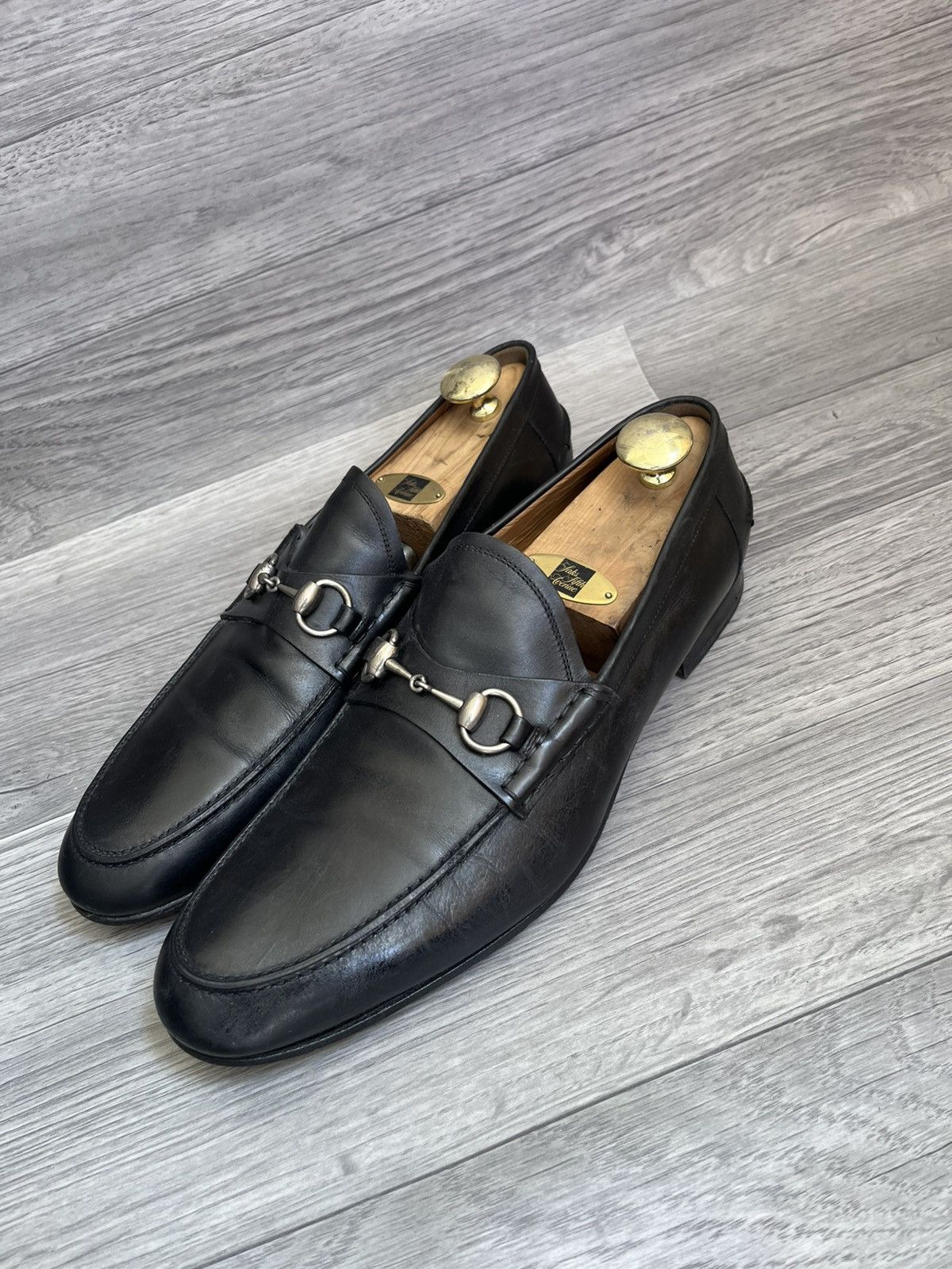 Gucci Gucci horsebit black leather loafers sz uk 9.5 Size US 10.5 / EU 43-44 - 1 Thumbnail