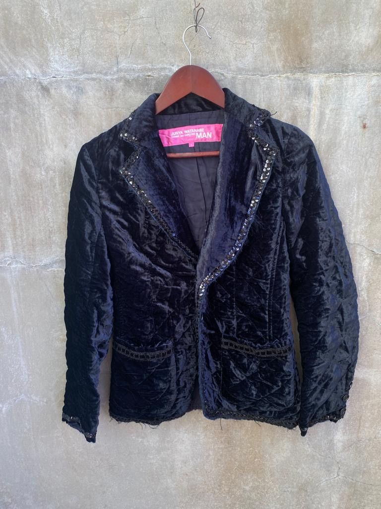 Junya Watanabe FW2005 Velour Tailored Blazer Jacket Size S / US 4 / IT 40 - 1 Thumbnail