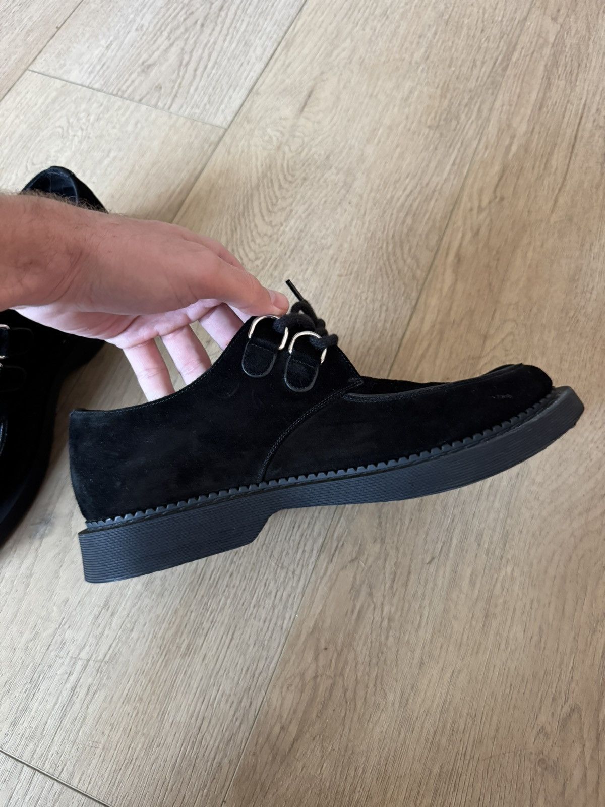 Saint Laurent Paris Suede Teddy Derbys 44 Size US 11 / EU 44 - 5 Thumbnail