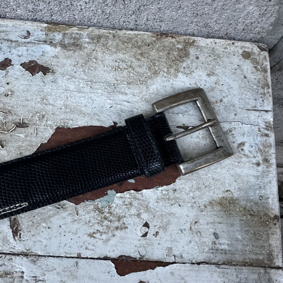 Andersson Bell Vintage Man’s Leather Belt Cowboy Grunge Crazy Y2K 00s USA Size ONE SIZE - 4 Thumbnail