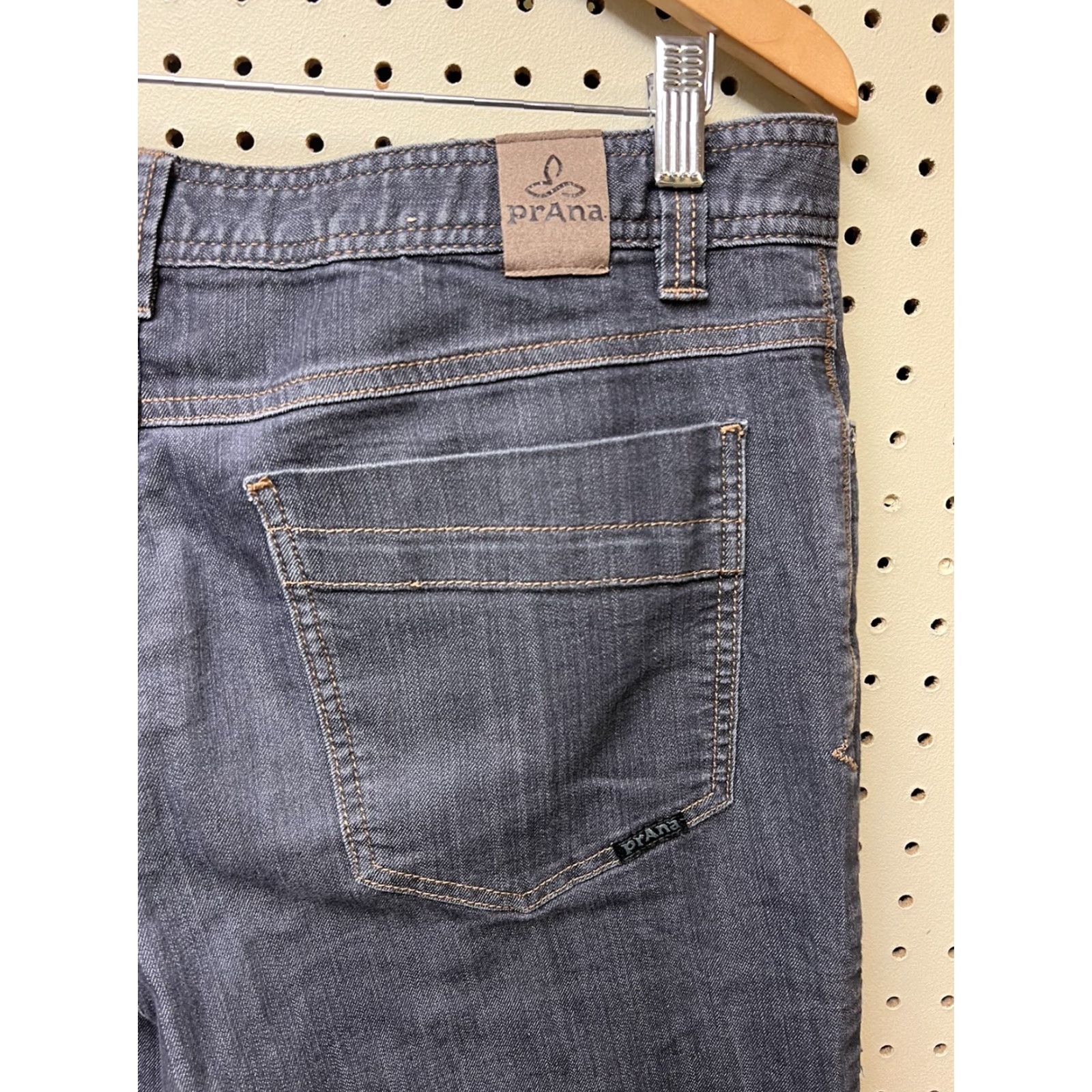 Prana Prana Jeans Denim Gray Slim Fit Straight Stretch Men's 33 x 32 Regular Inseam 32 Shirt? Size US 33 - 4 Thumbnail