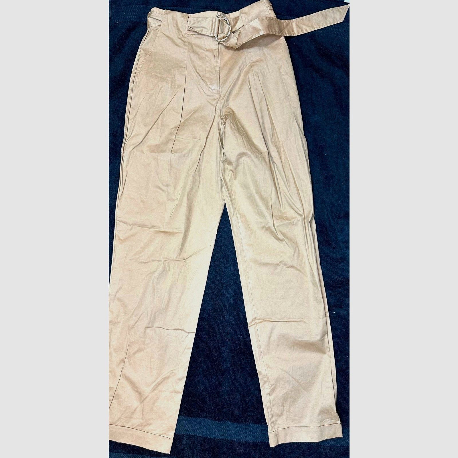 Tanya Taylor Tanya Taylor Tyler Pleated Belted Cuffed Pants Tan size 2 Size 26" / US 2 / IT 38 - 14 Thumbnail