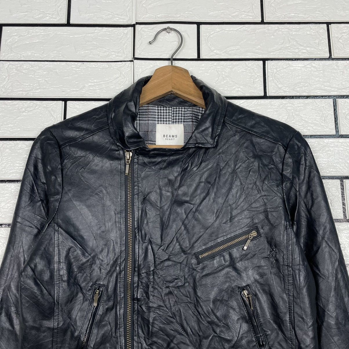 Beams Japan Beams Heart Motorcycle Riding Women Leather Jacket Size S / US 4 / IT 40 - 2 Thumbnail