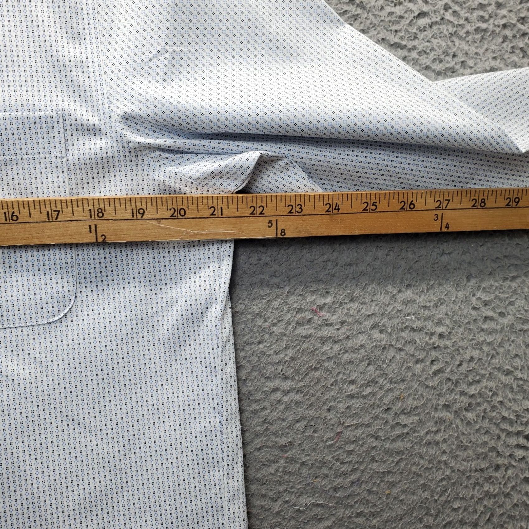 Stafford Stafford Dress Shirt Mens M Multi Regular Fit Sweat Repel Collar Button Up Size 40R - 4 Thumbnail
