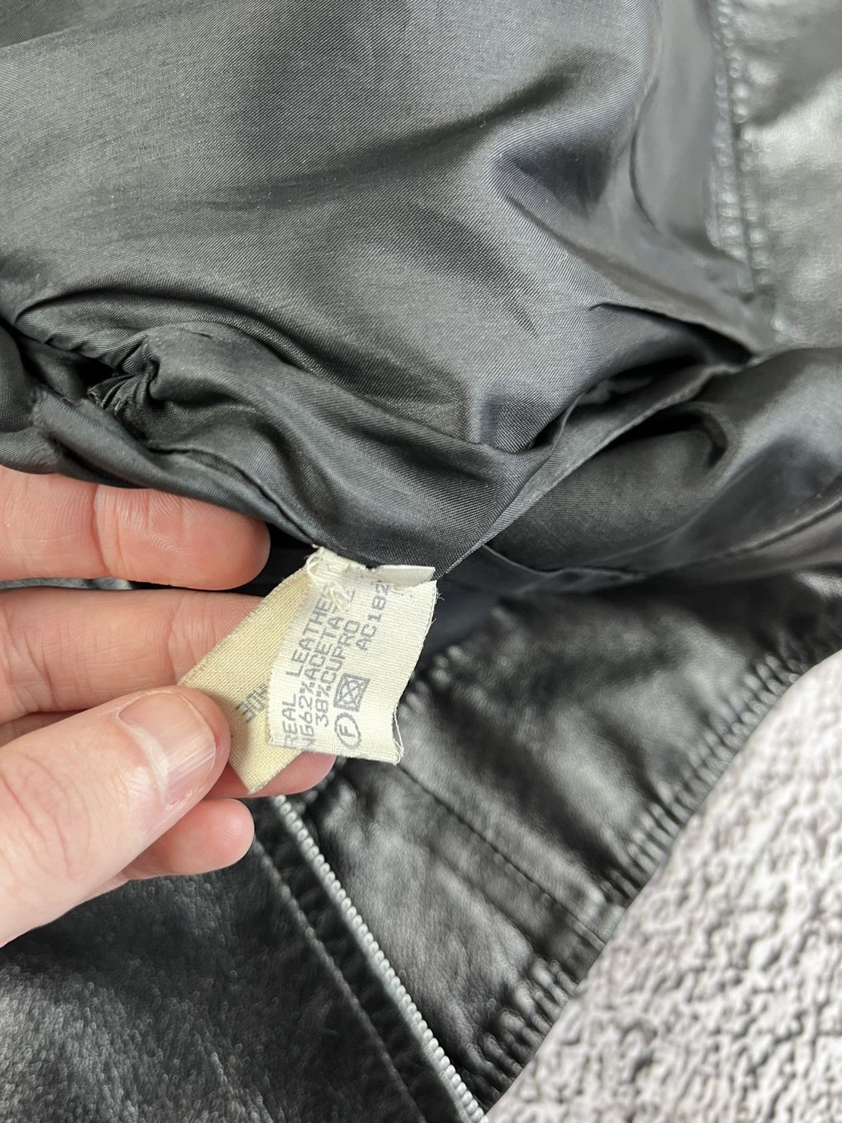 Trussardi Vintage 90s Trussardi leather jacket blazer opium 00s style Size L / US 10 / IT 46 - 15 Thumbnail