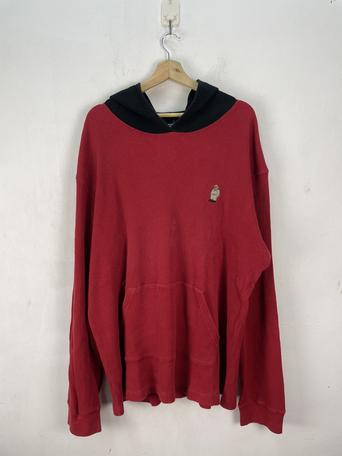 Ralph Lauren Vintage Polo Ralph Lauren Hoodie Waffle Knit Size 2XL Size US XXL / EU 58 / 5 - 6 Thumbnail