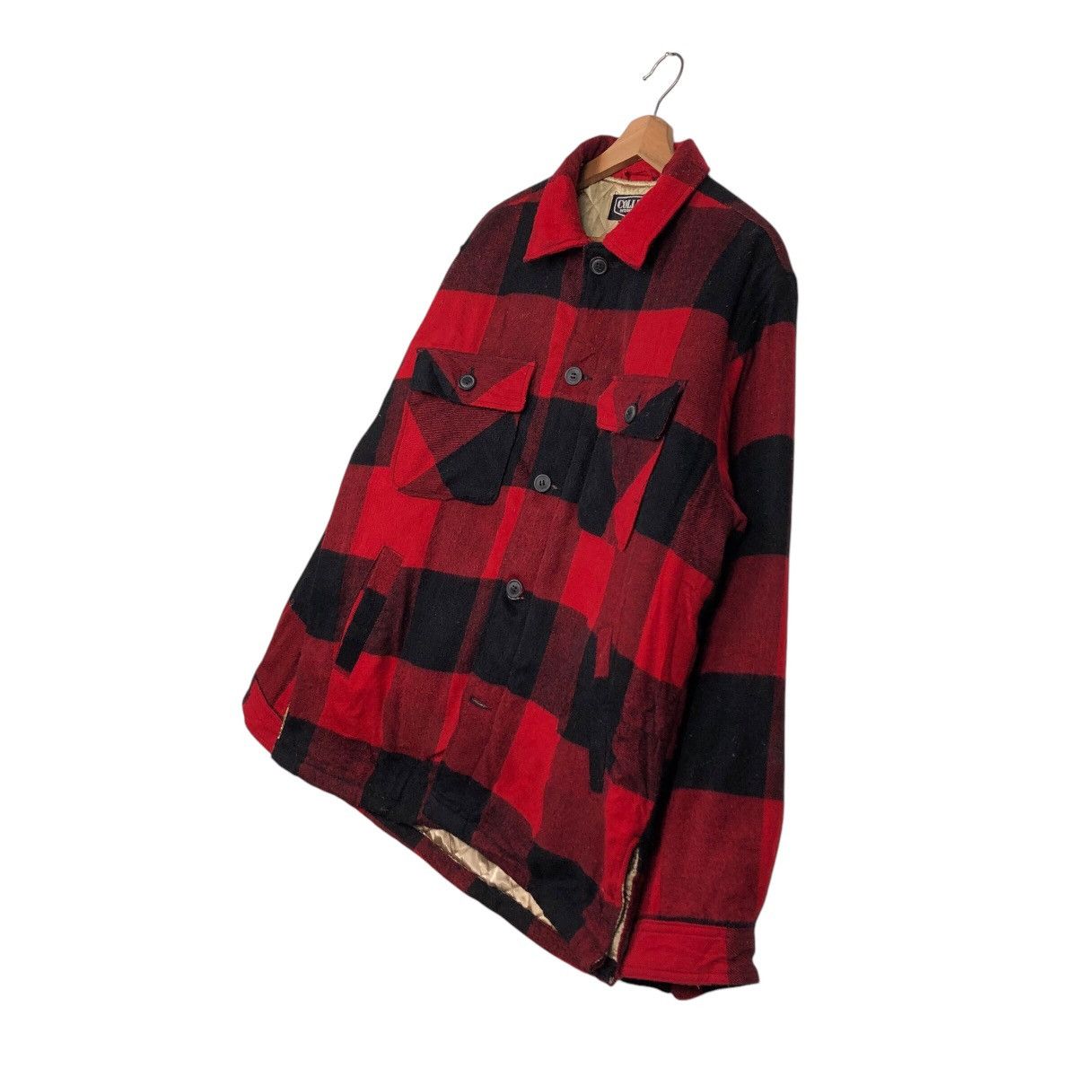Japanese Brand 📌Vintage Wool Flannel Jacket Tartan Design Collins Size US L / EU 52-54 / 3 - 3 Thumbnail