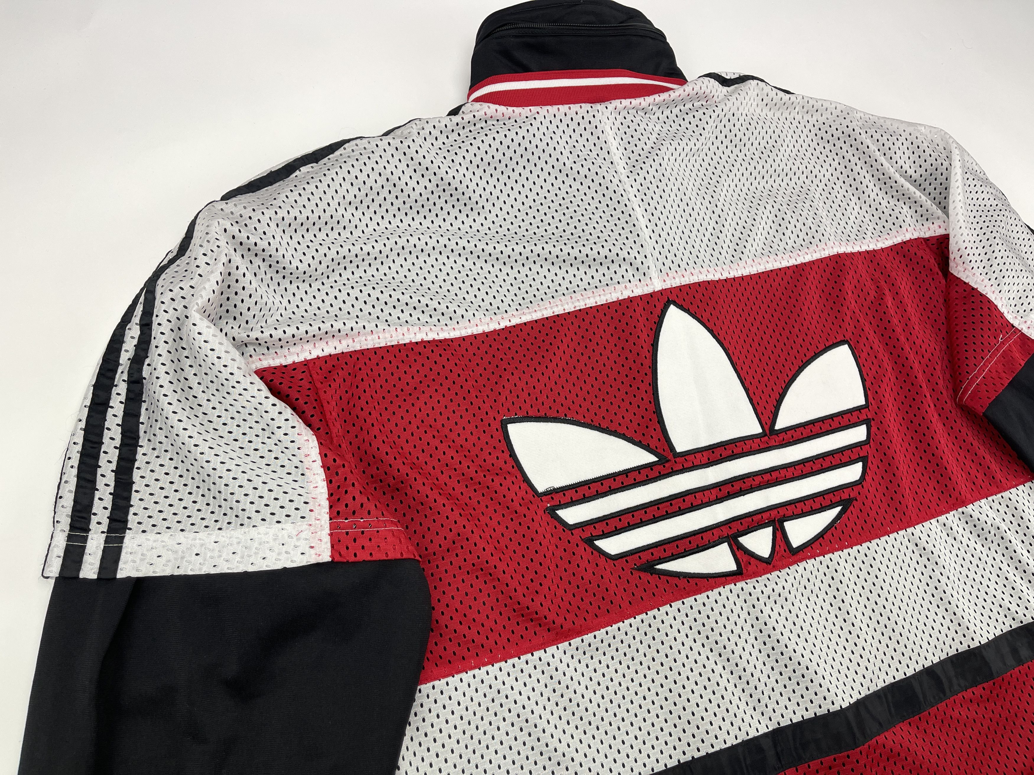 Adidas × Vintage ADIDAS jacket, vintage track top 90s hip hop Run DMC size L Size US L / EU 52-54 / 3 - 5 Thumbnail