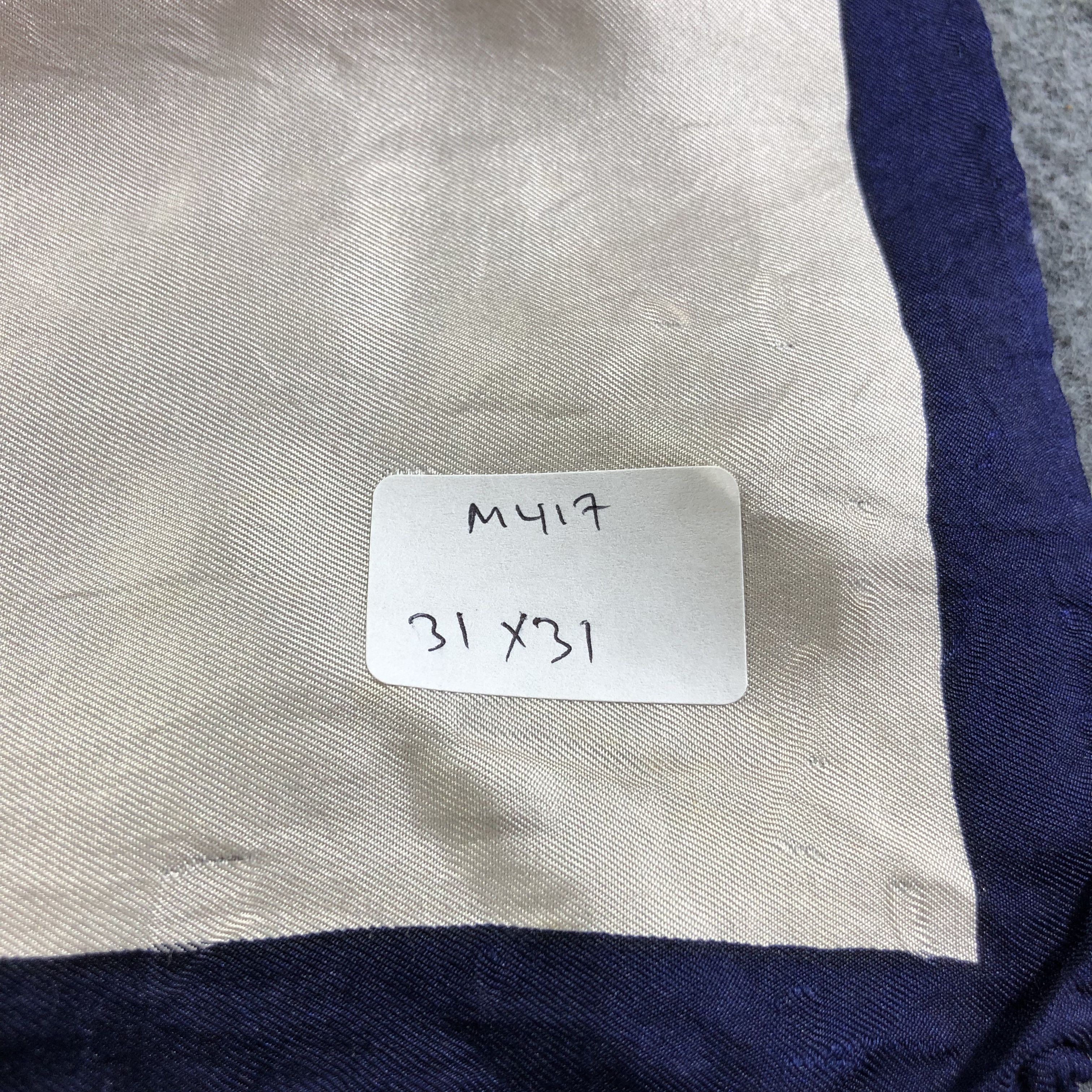 Vintage Vintage Abstract Design Silk Scarf M417 Size ONE SIZE - 12 Thumbnail