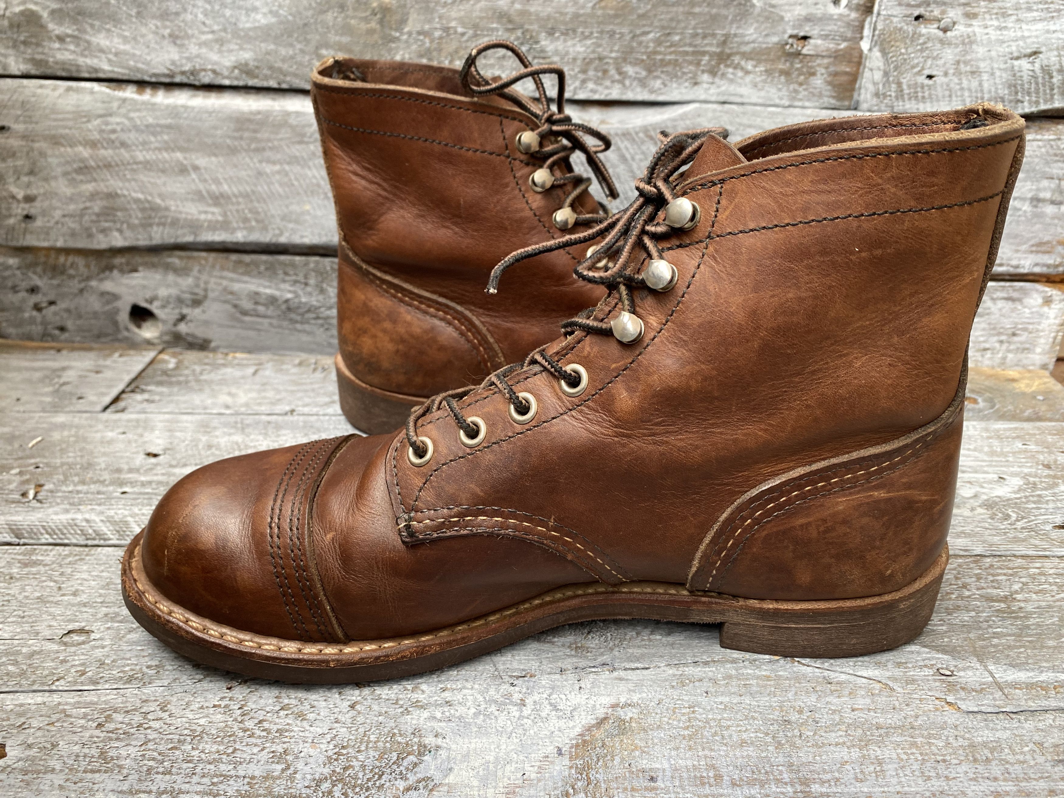 Red Wing Redwing Heritage iron ranger amber harness bootssz 7.5D Size US 7.5 / EU 40-41 - 12 Thumbnail