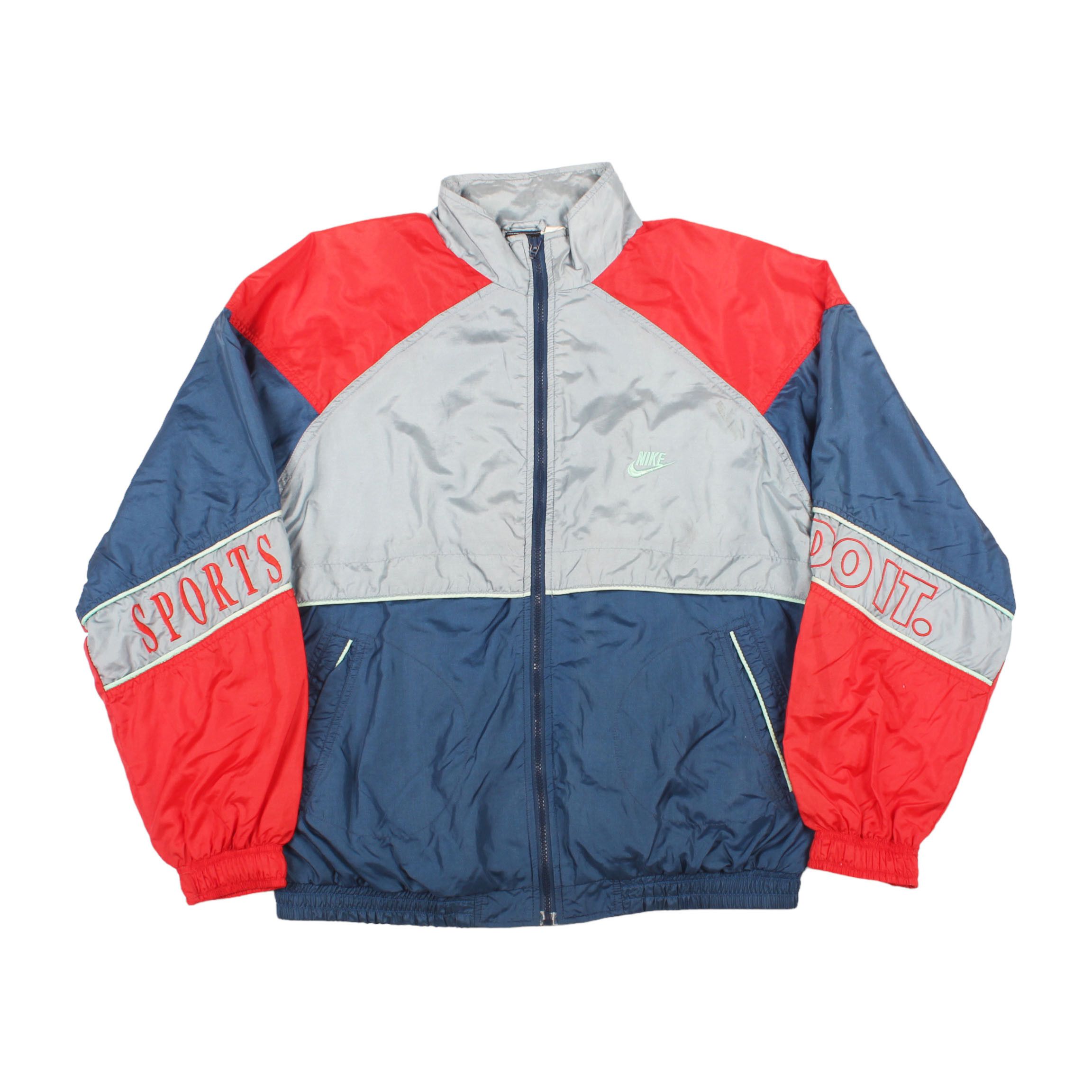 Nike × Vintage Vintage 90s Nike Windbreaker Jacket Size US L / EU 52-54 / 3 - 2 Thumbnail