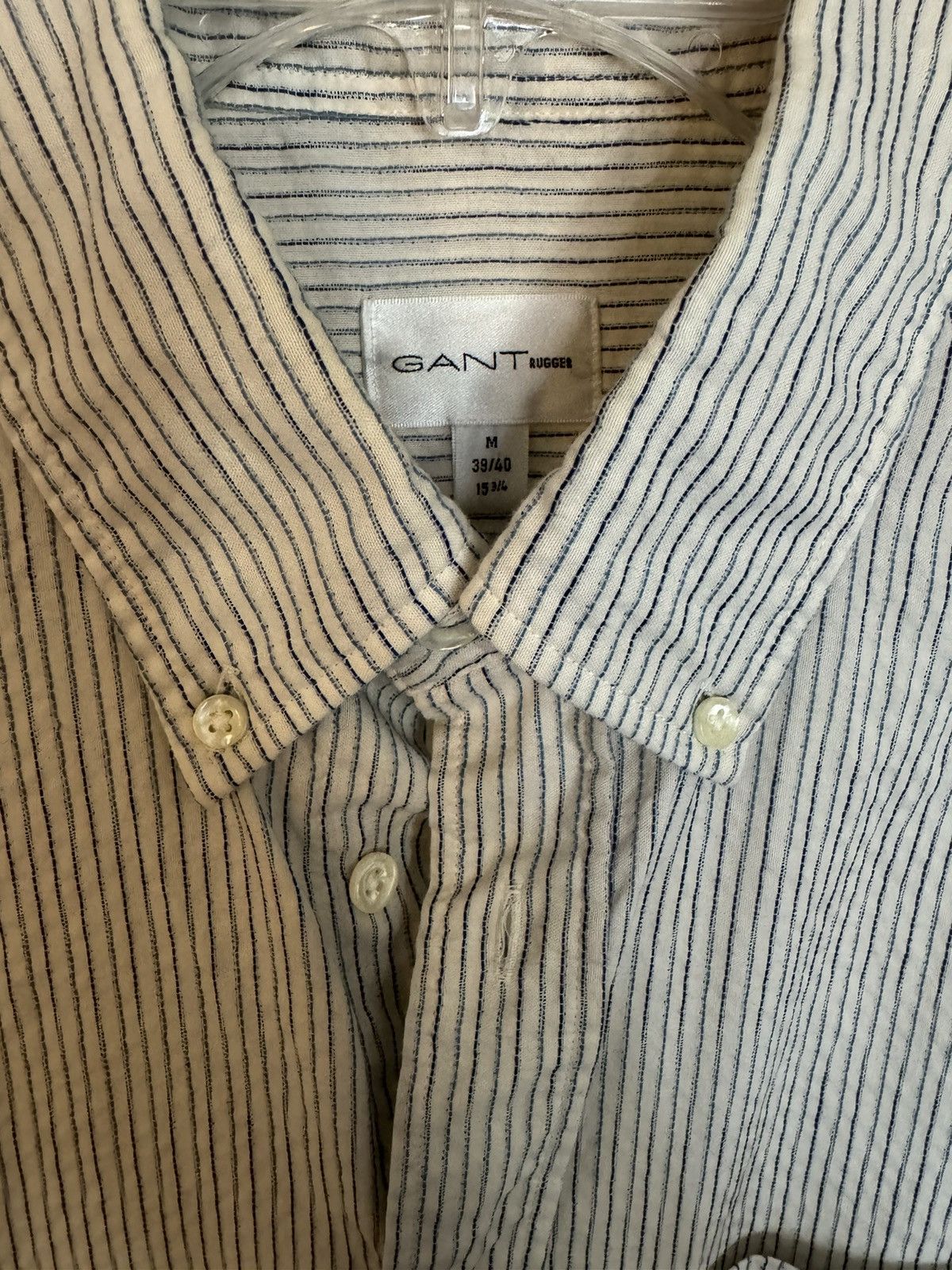 Gant Rugger Gant rugger pinstriped seersucker shirt Size US M / EU 48-50 / 2 - 1 Thumbnail