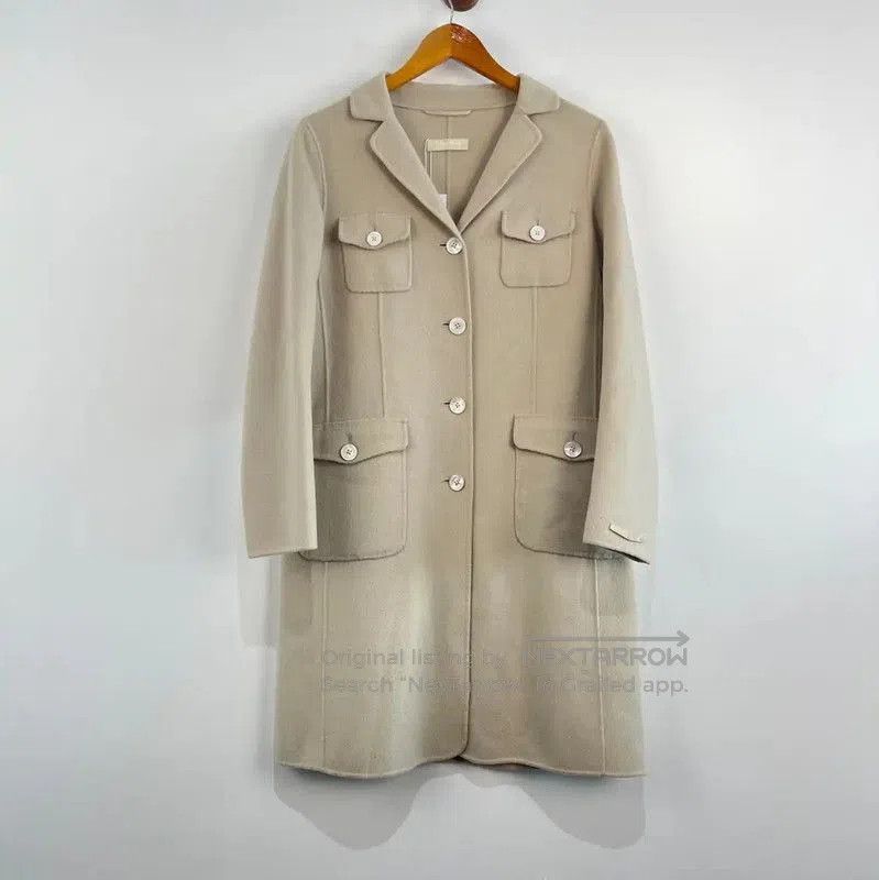 Max Mara MaxMara Cream Cashmere Women's Coat . Size L / US 10 / IT 46 - 1 Thumbnail