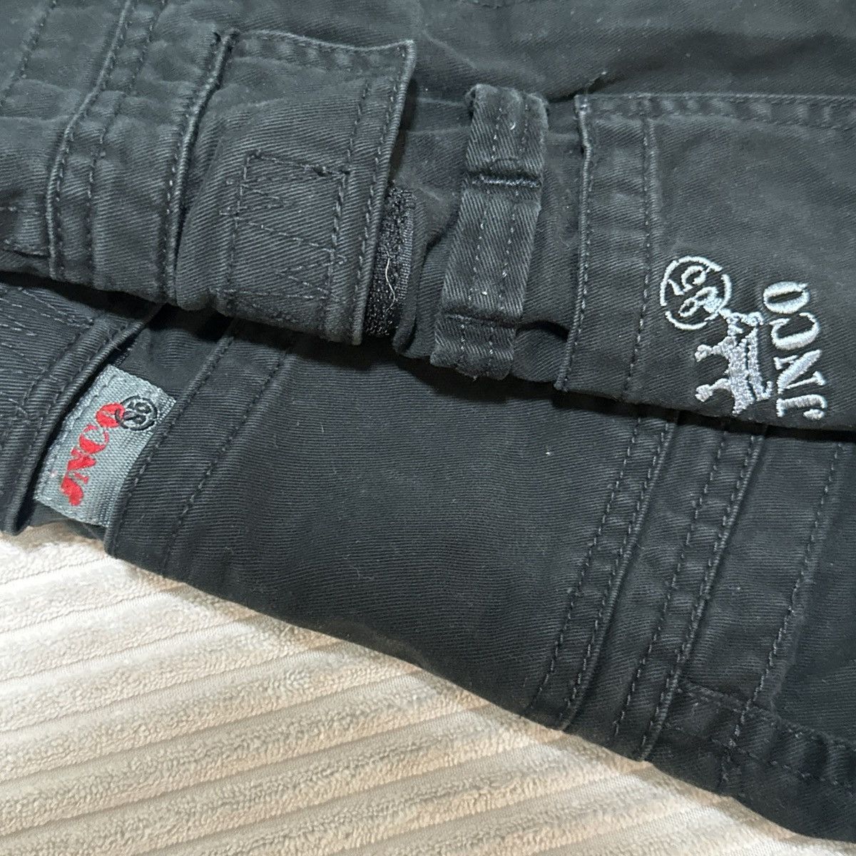 JNCO JNCO Black Commando Crown Cargo Pants Vintage Size Y2K Size US 33 - 5 Thumbnail