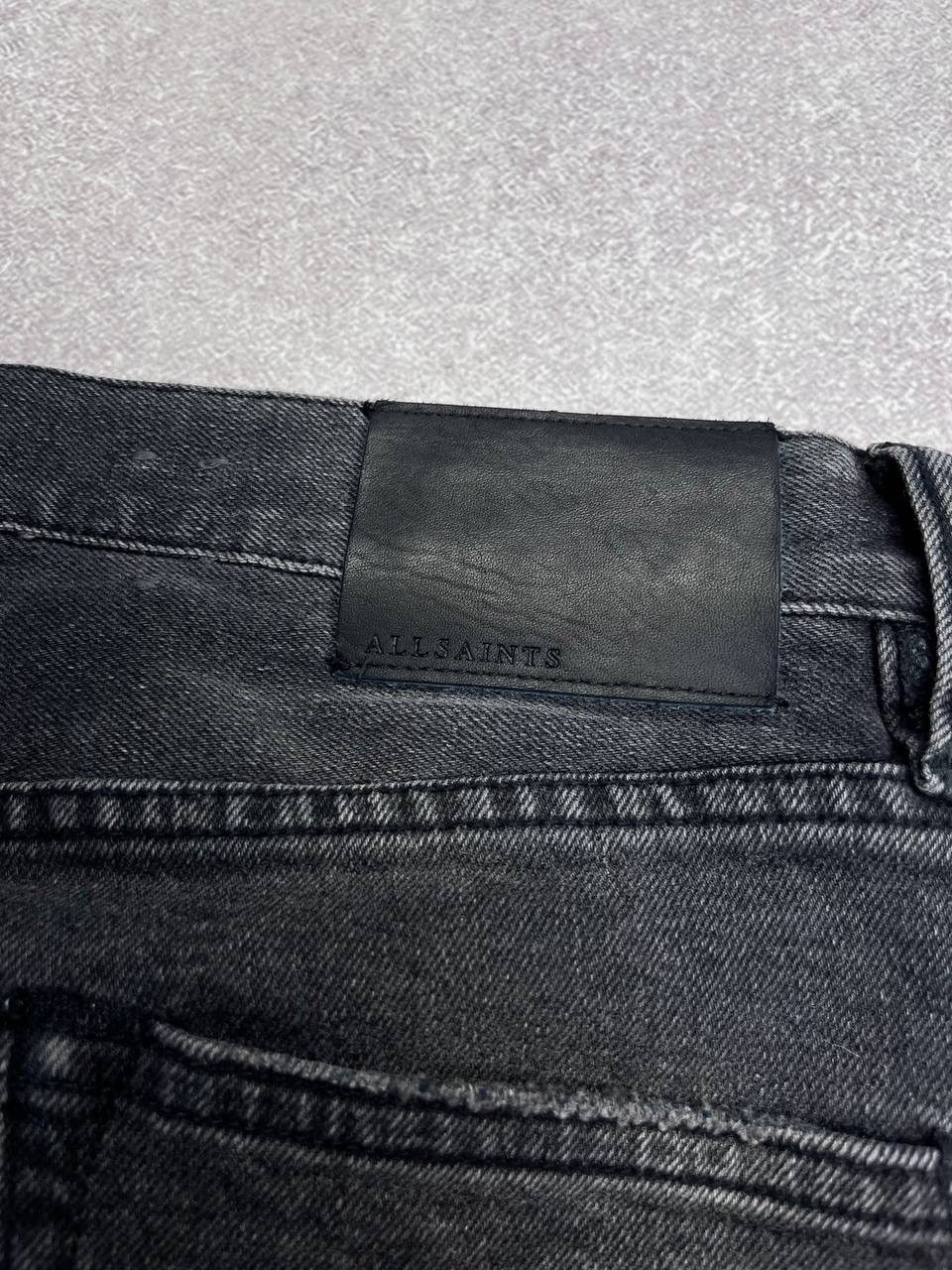Allsaints × Vintage Vintage Allsaints Cigarette Archival Black Denim Pants Y2K Size US 30 / EU 46 - 9 Thumbnail