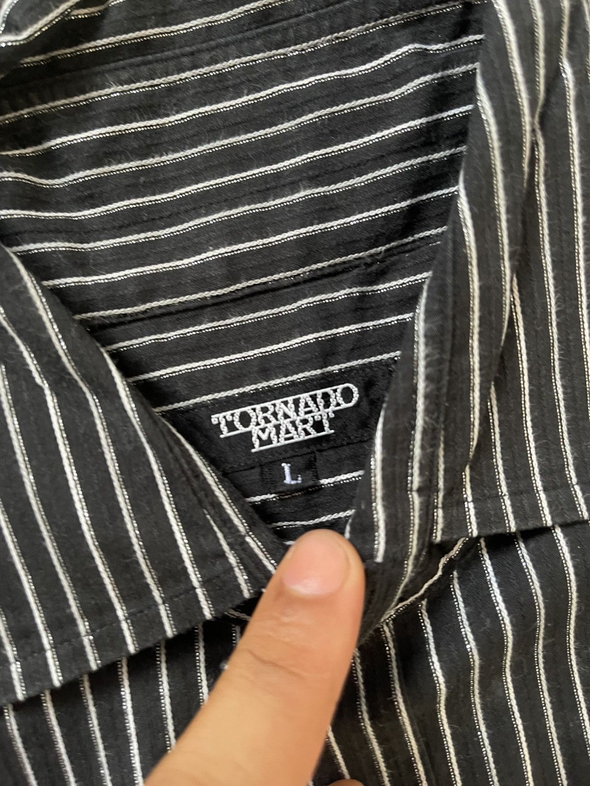 Tornado Mart Tornado Mart ifsixwasnine striped shirt Size US M / EU 48-50 / 2 - 5 Thumbnail