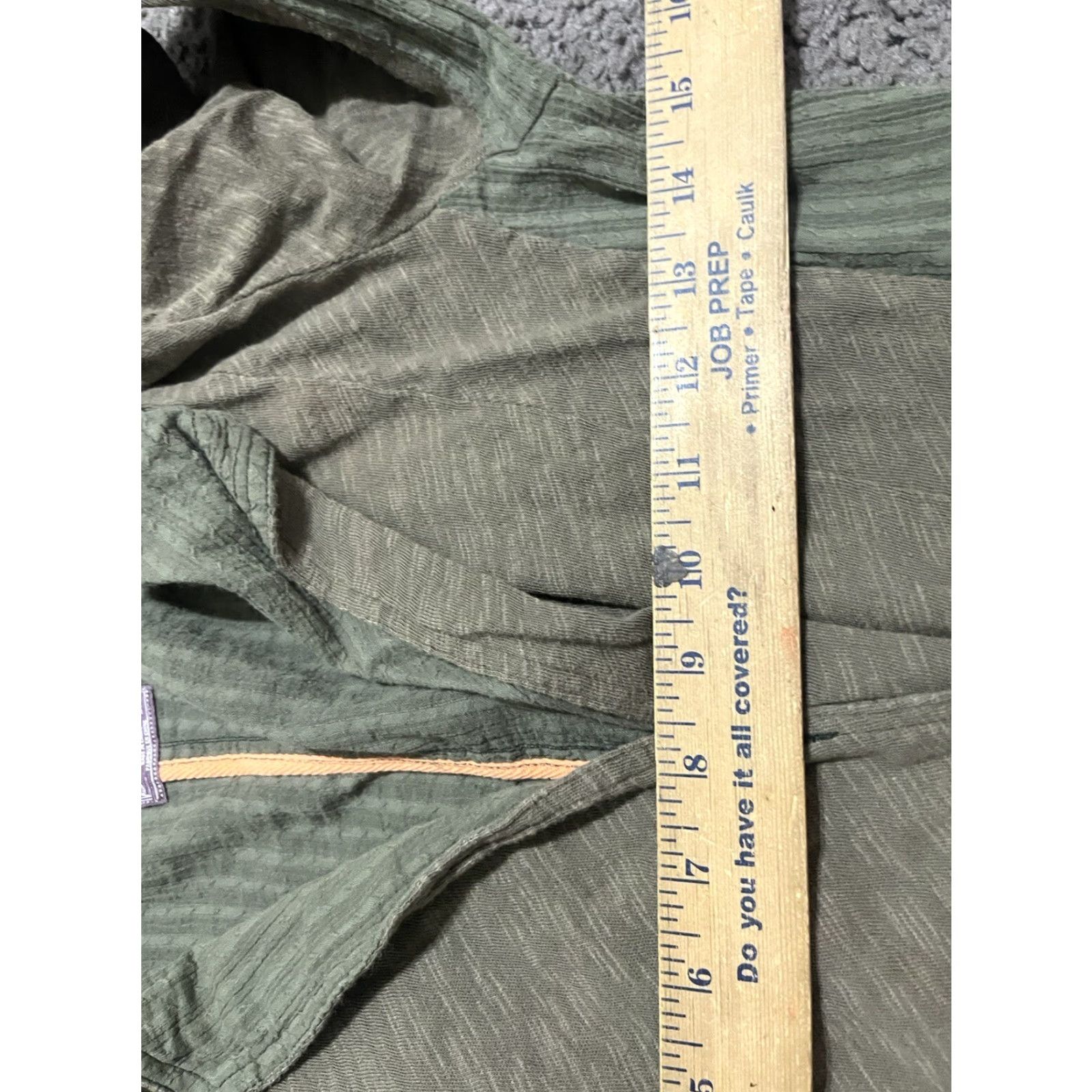 Free People Free People1 Button 2 Tone Color Fringe Wrap Cardigan Green Women Sz. XS Size XS / US 0-2 / IT 36-38 - 4 Thumbnail