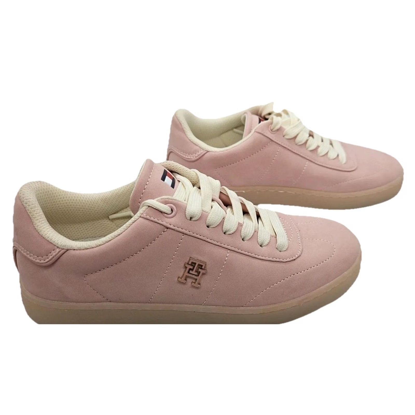 Tommy Hilfiger Tommy Hilfiger Sneaker Women’s 6.5 Pink Low Top Platform Preppy Casual Logo Lace Up Shoes Size M / US 6-8 / IT 42-44 - 2 Thumbnail