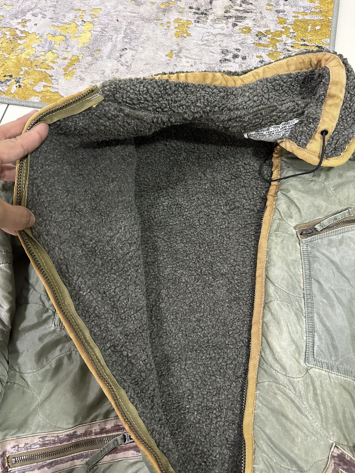 Avirex Vintage Avirex Quilted Jacket Sherpa Inside Nice Design Size US M / EU 48-50 / 2 - 10 Thumbnail