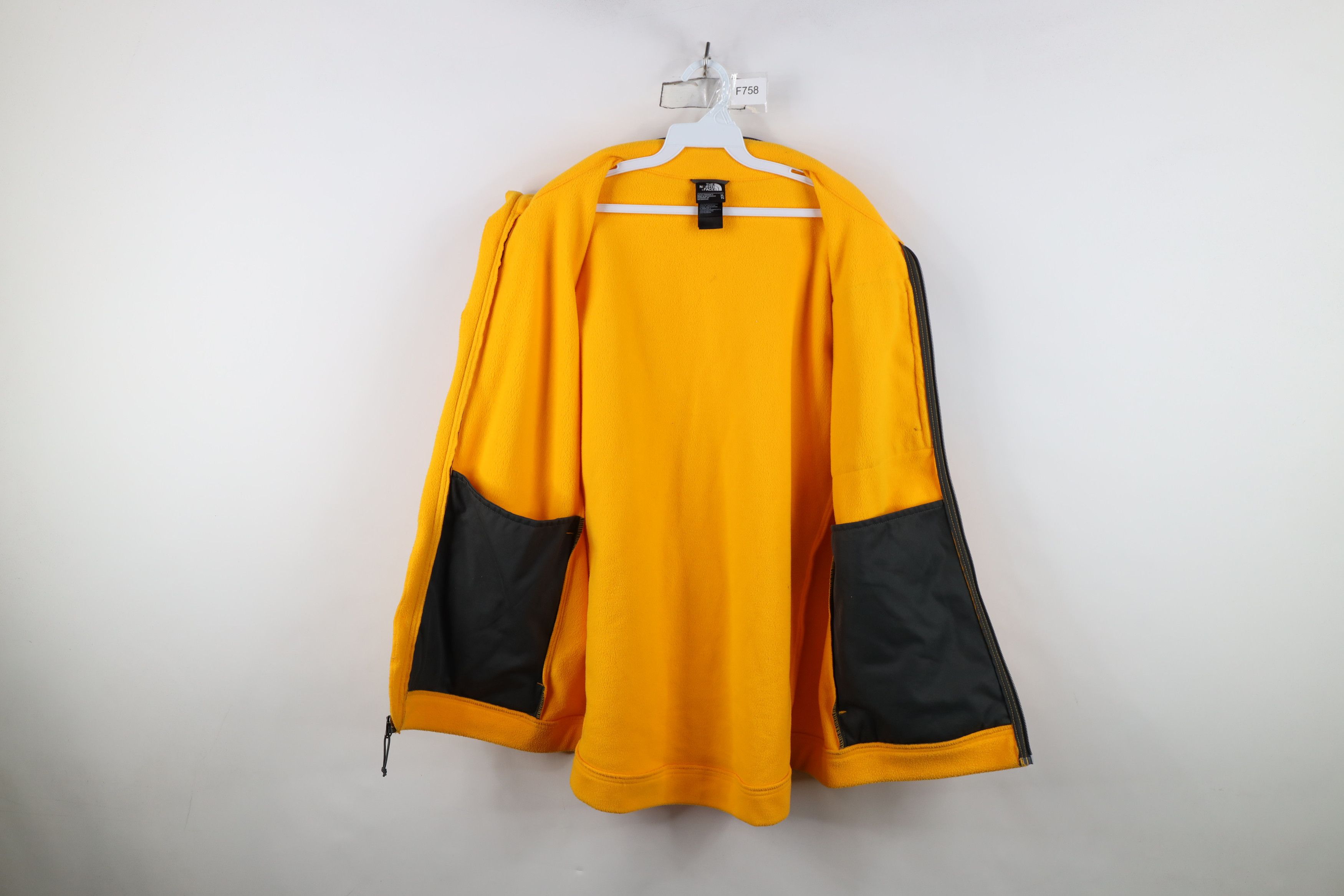 The North Face The North Face Spell Out Full Zip Fleece Vest Jacket Yellow Size US XL / EU 56 / 4 - 12 Thumbnail