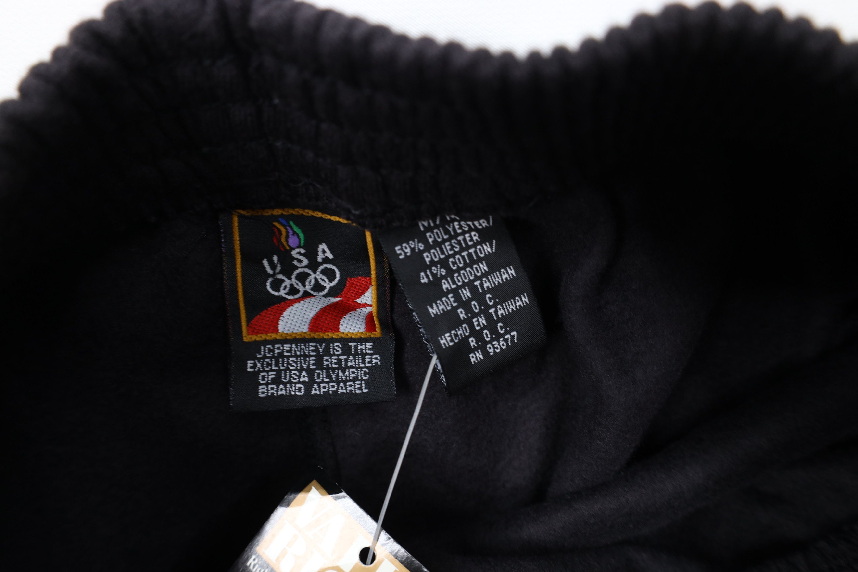 USA Olympics Deadstock Vintage 90s USA Olympics Sweatpants Joggers Black Size 26" / US 2 / IT 38 - 8 Thumbnail
