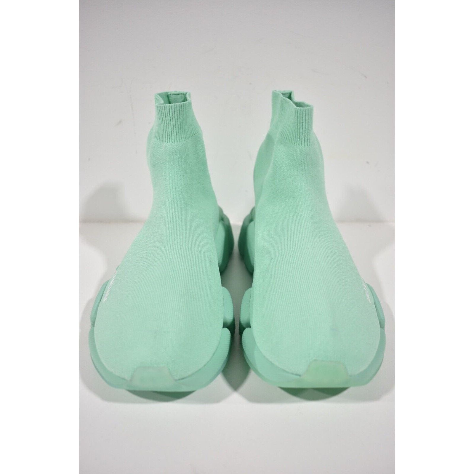Balenciaga Balenciaga Mens Speed 2.0 Sock Mint Green High Top Size US 12 / EU 45 - 6 Thumbnail