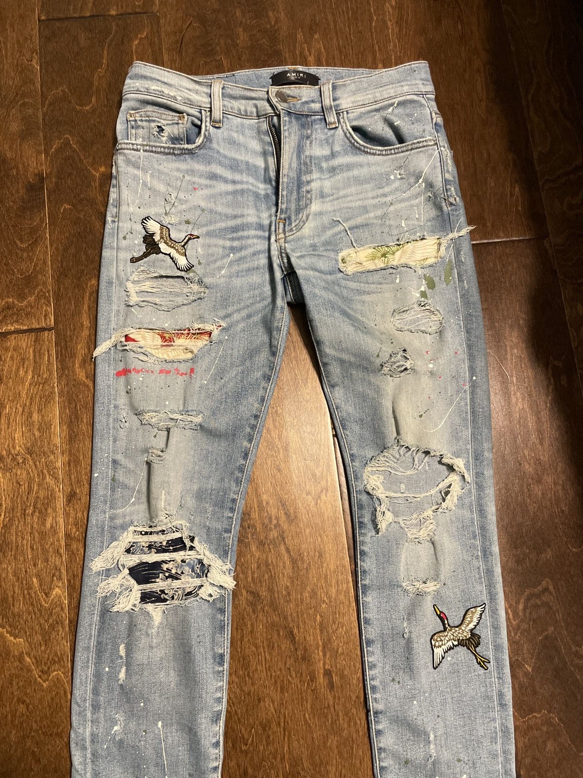 Amiri Amiri Art Patch Gen 1 Size US 30 / EU 46 - 1 Thumbnail