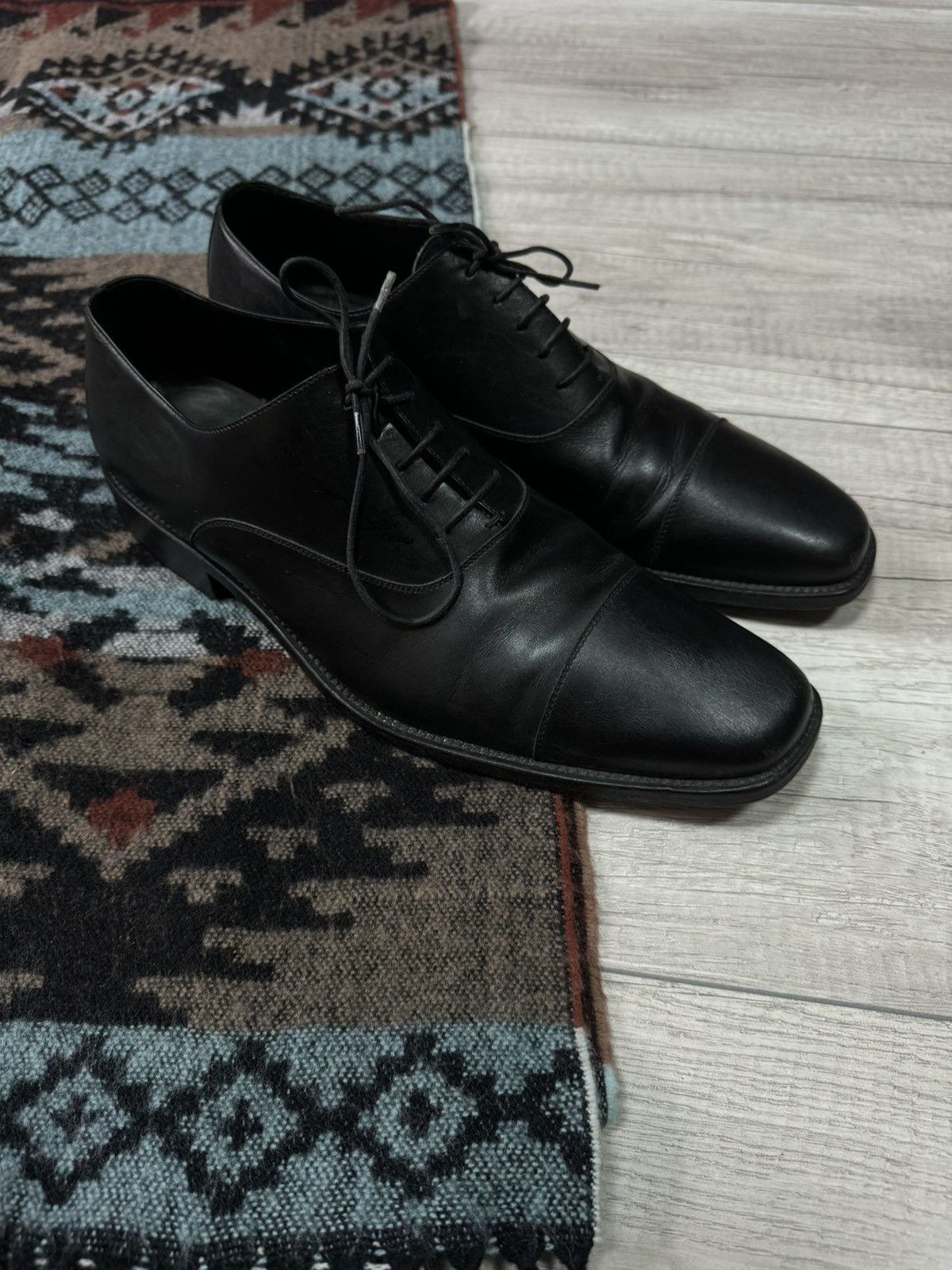 Ermenegildo Zegna Ermenegildo Zegna Mens Oxford Derby Shoes Size 9.5 Leather Size US 9.5 / EU 42-43 - 1 Thumbnail