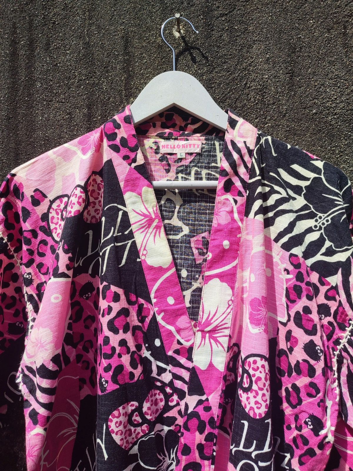 Japanese Brand Vintage Hello Kitty Japanese Yukata Kimono Jacket (L) Size US L / EU 52-54 / 3 - 2 Thumbnail