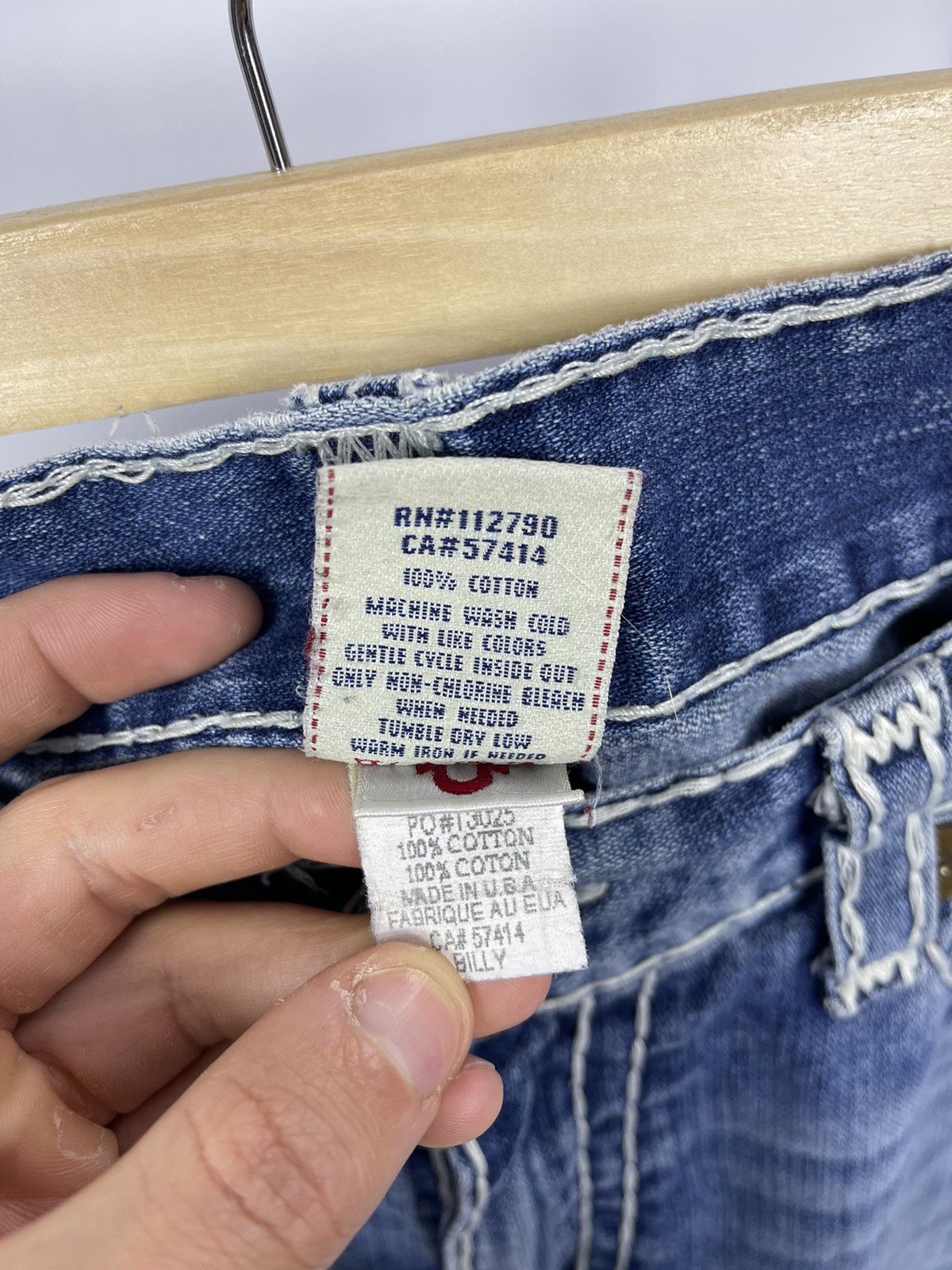 True Religion True Religion Shorts Billy Super T Y2K Denim Size 36 BlueUSA Size US 36 / EU 52 - 7 Thumbnail