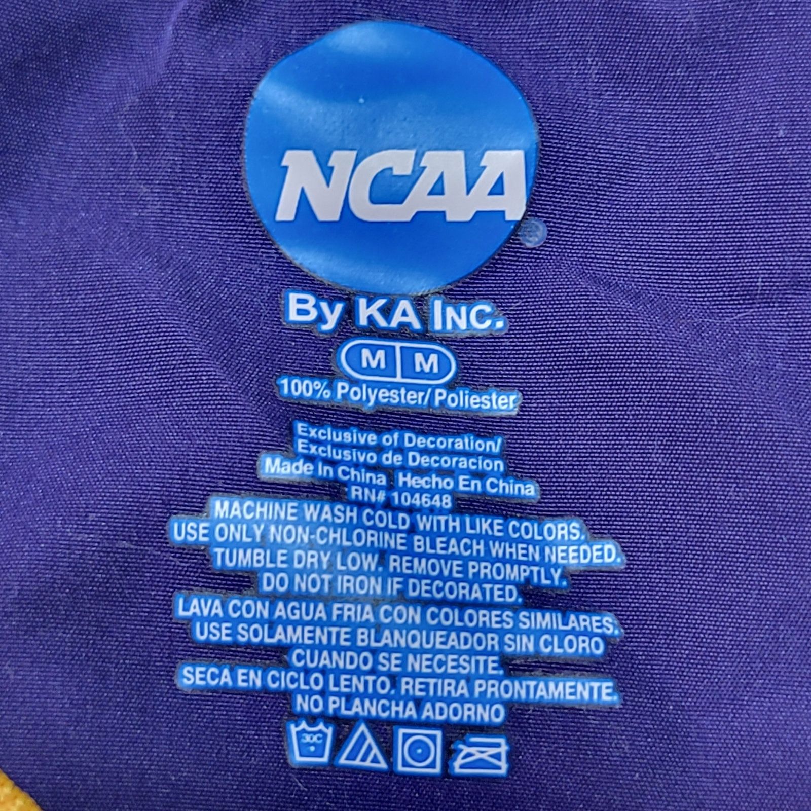 NCAA NCAA East Carolina Pirates Purple Pullover - Size Medium Size US M / EU 48-50 / 2 - 4 Thumbnail