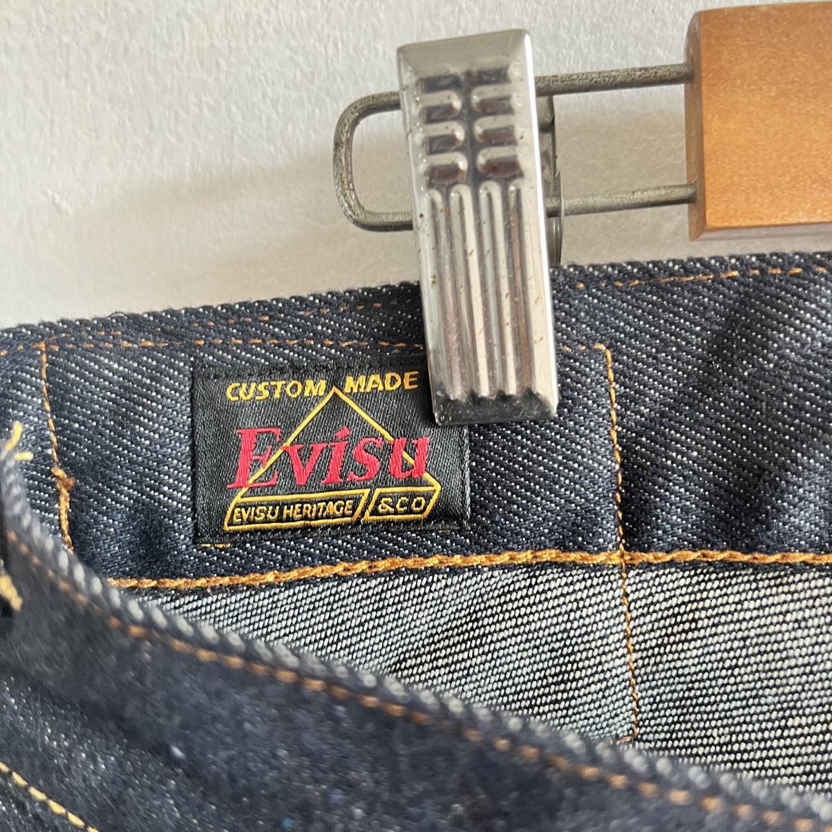 Evisu EVISU SKULL DAICOCK INDIGO SELVEDGE PANTS Size US 32 / EU 48 - 10 Thumbnail