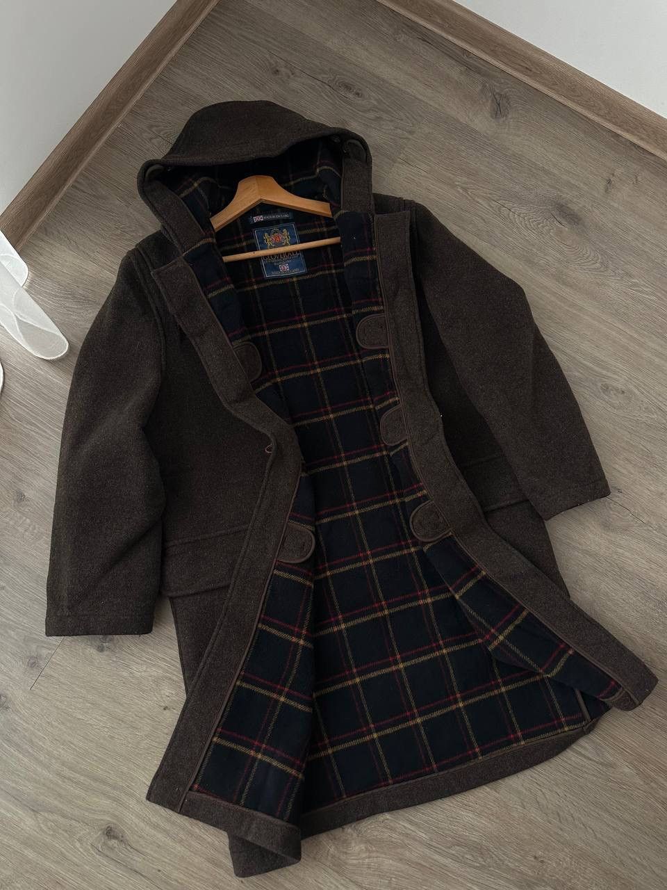 Gloverall × Japanese Brand × Vintage Vintage Gloverall England Wool Coats Brown Jacket Size US M / EU 48-50 / 2 - 16 Thumbnail
