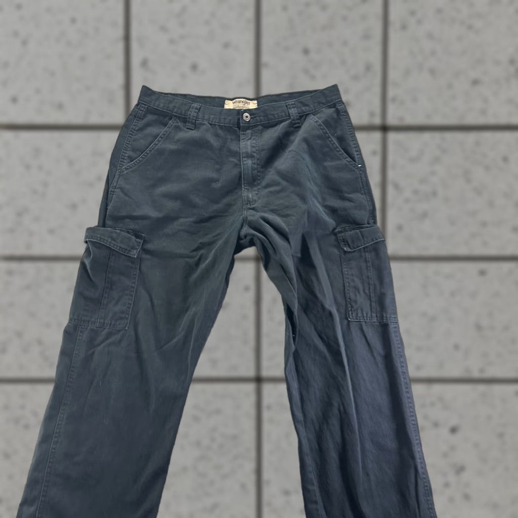 Wrangler Wrangler Authentics Jeans Mens 36x34 Black Cotton Denim Cargo ...
