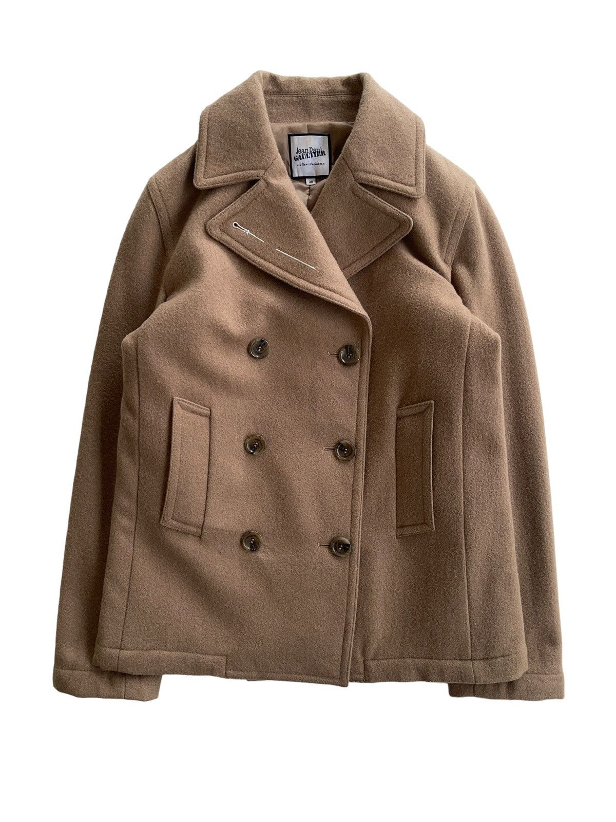 Jean Paul Gaultier Jean Paul Gaultier Wool Double Breasted Coat Size XS / US 0-2 / IT 36-38 - 1 Thumbnail