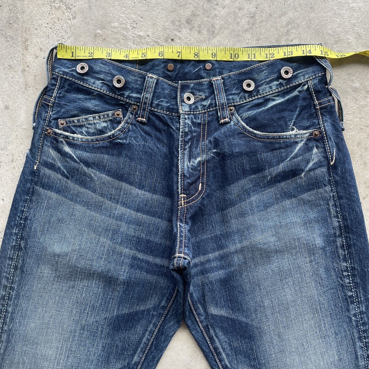 If Six Was Nine W30💥 Vintage John Bull Japan Jeans Faded Denim Pants Size US 30 / EU 46 - 6 Thumbnail
