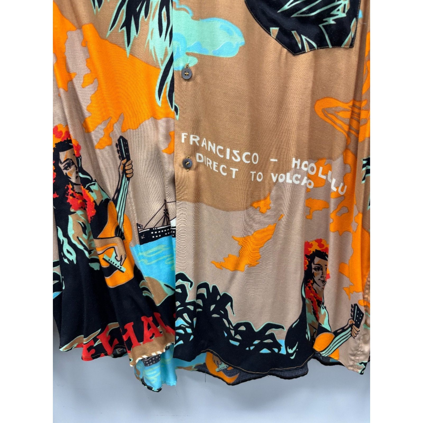 Dolce & Gabbana Vintage 90s Dolce & Gabbana Hawaii Print Rayon Shirt XL Size US XL / EU 56 / 4 - 3 Thumbnail