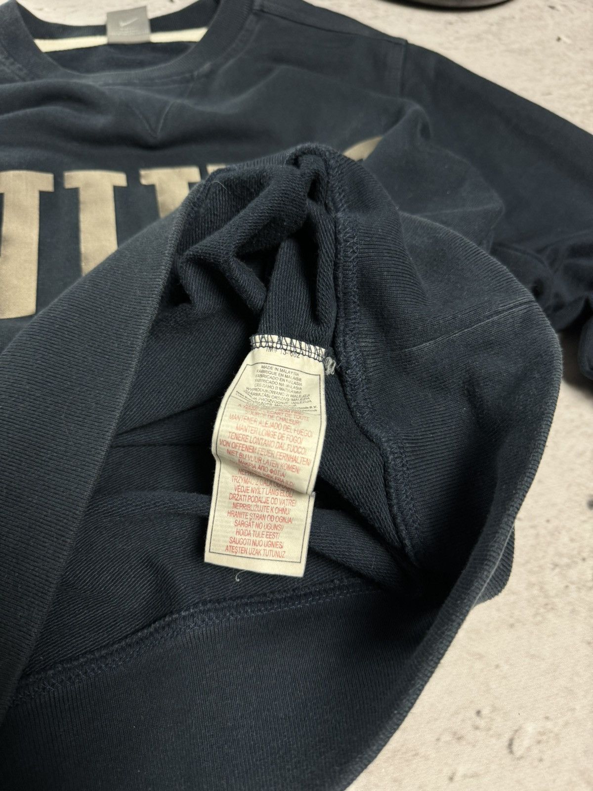 Nike × Vintage 00s Nike Vintage Big Logo Sweatshirt Y2K Size US S / EU 44-46 / 1 - 7 Thumbnail