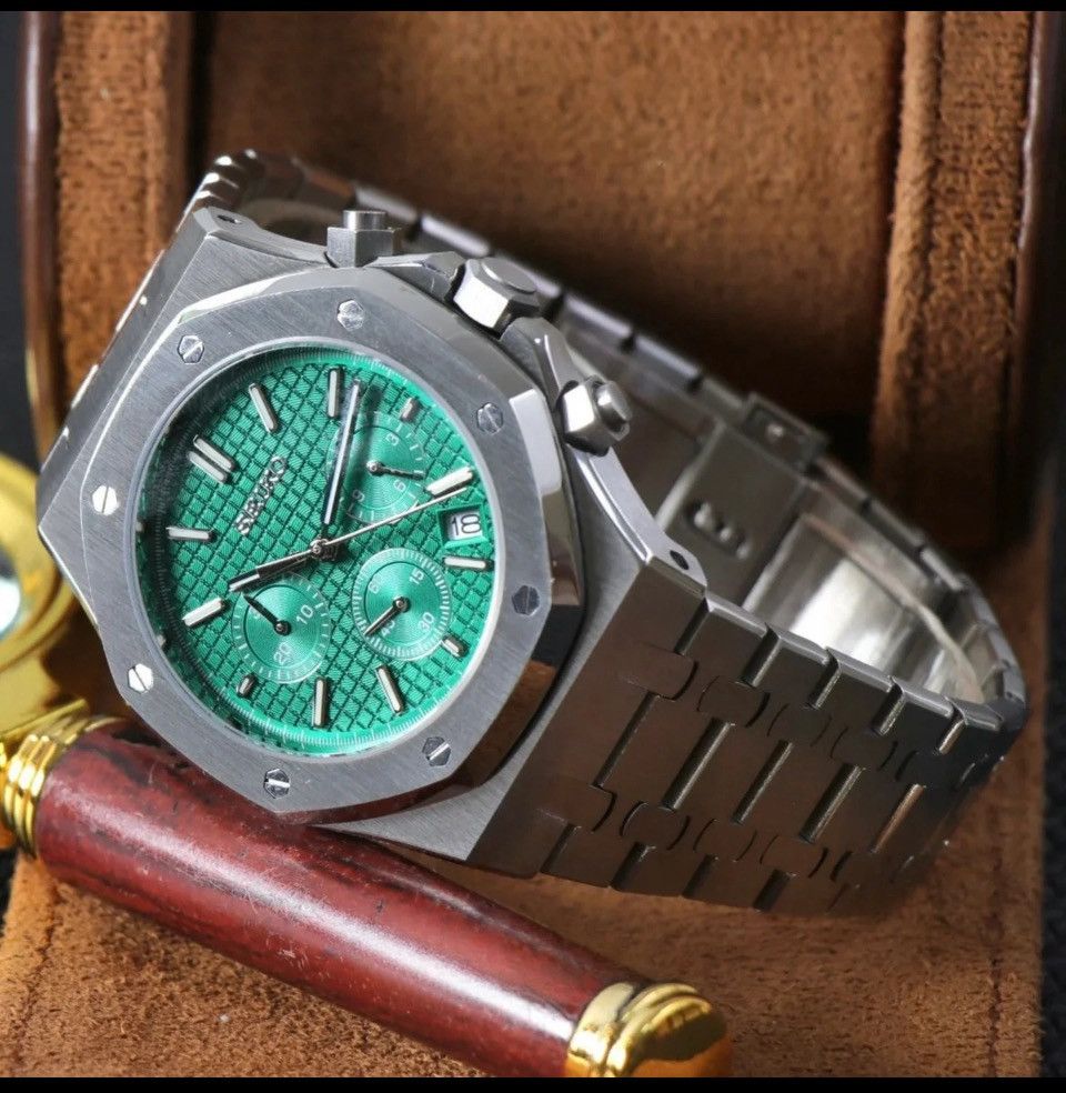 Seiko Mod Seiko Royal Oak Chronograph Watch Size ONE SIZE - 2 Thumbnail