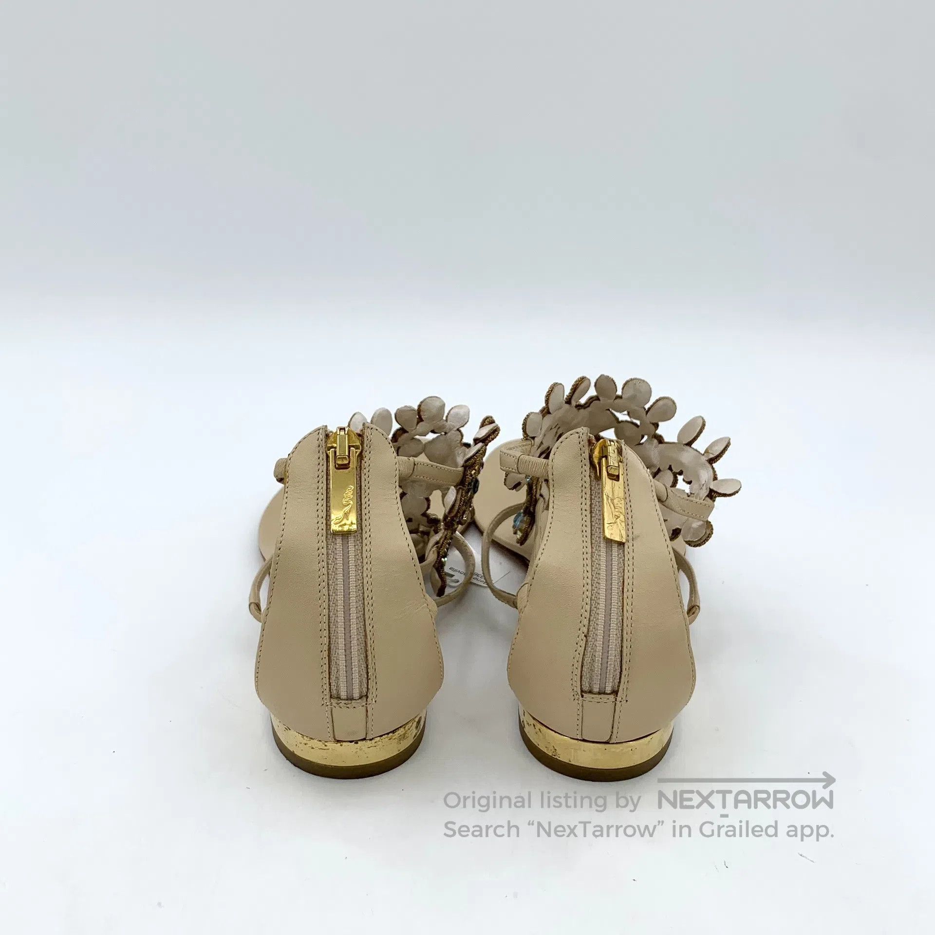 Rene Caovilla Rene Caovilla Brown Heavy Beaded Embroidery Casual Flat On Size US 7 / IT 37 - 4 Thumbnail
