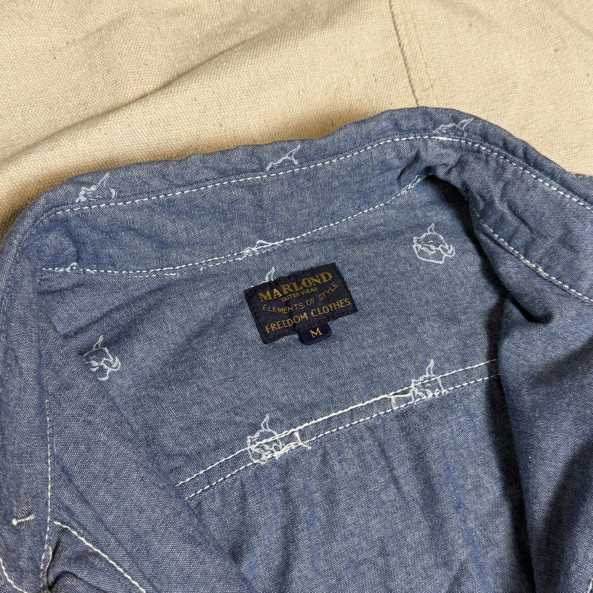 Other [Marlond Outer Wear] Freedom Clothes Bull Head Work Shirt Size US M / EU 48-50 / 2 - 3 Thumbnail