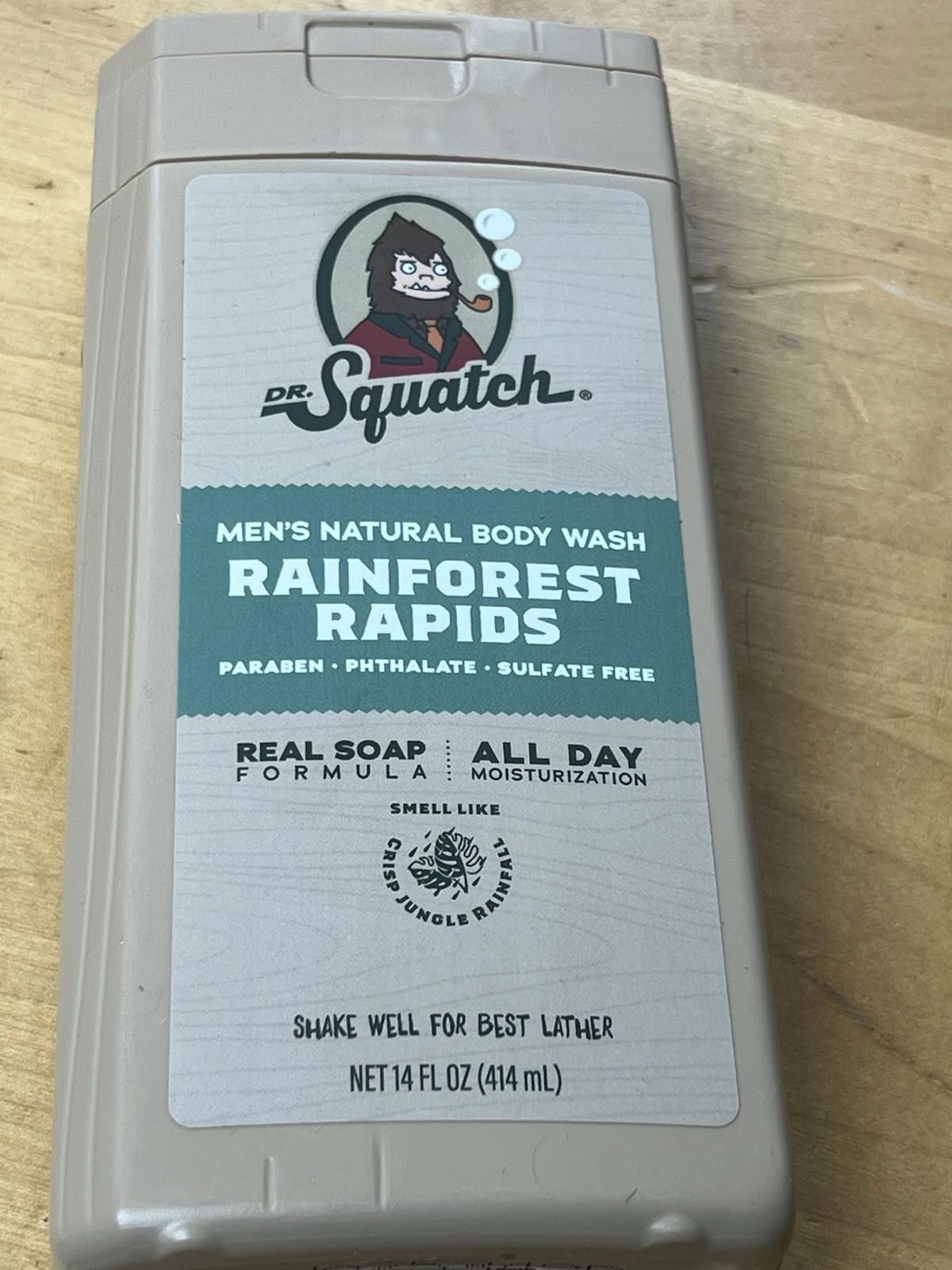 Other Dr. Squatch rainforest Rapids Men’s 14oz Natural Body Wash Size ONE SIZE - 5 Thumbnail