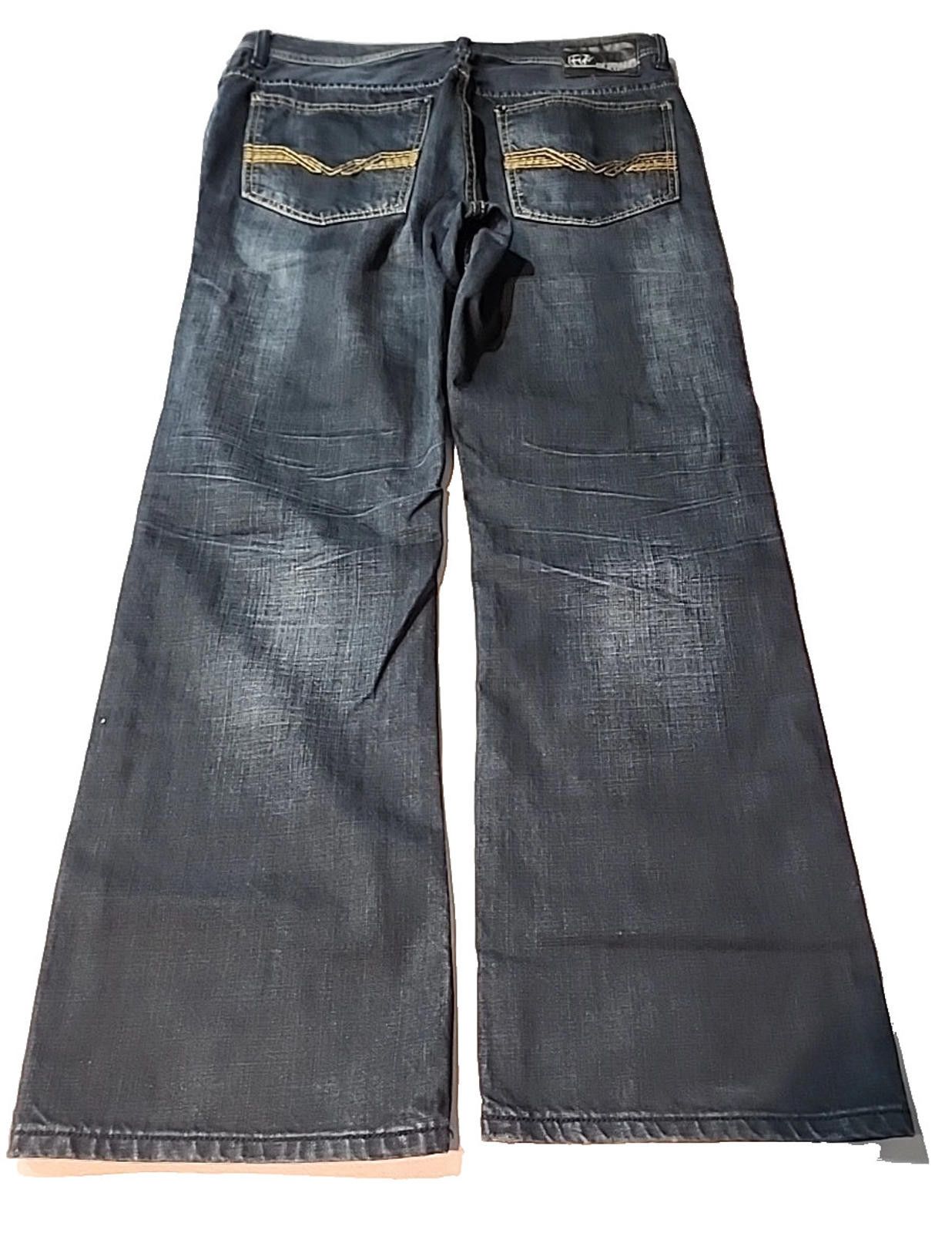 Other Buffalo Mens Blue Jeans Relaxed Fit Straight Leg 34Wx31L Size US 34 / EU 50 - 5 Thumbnail