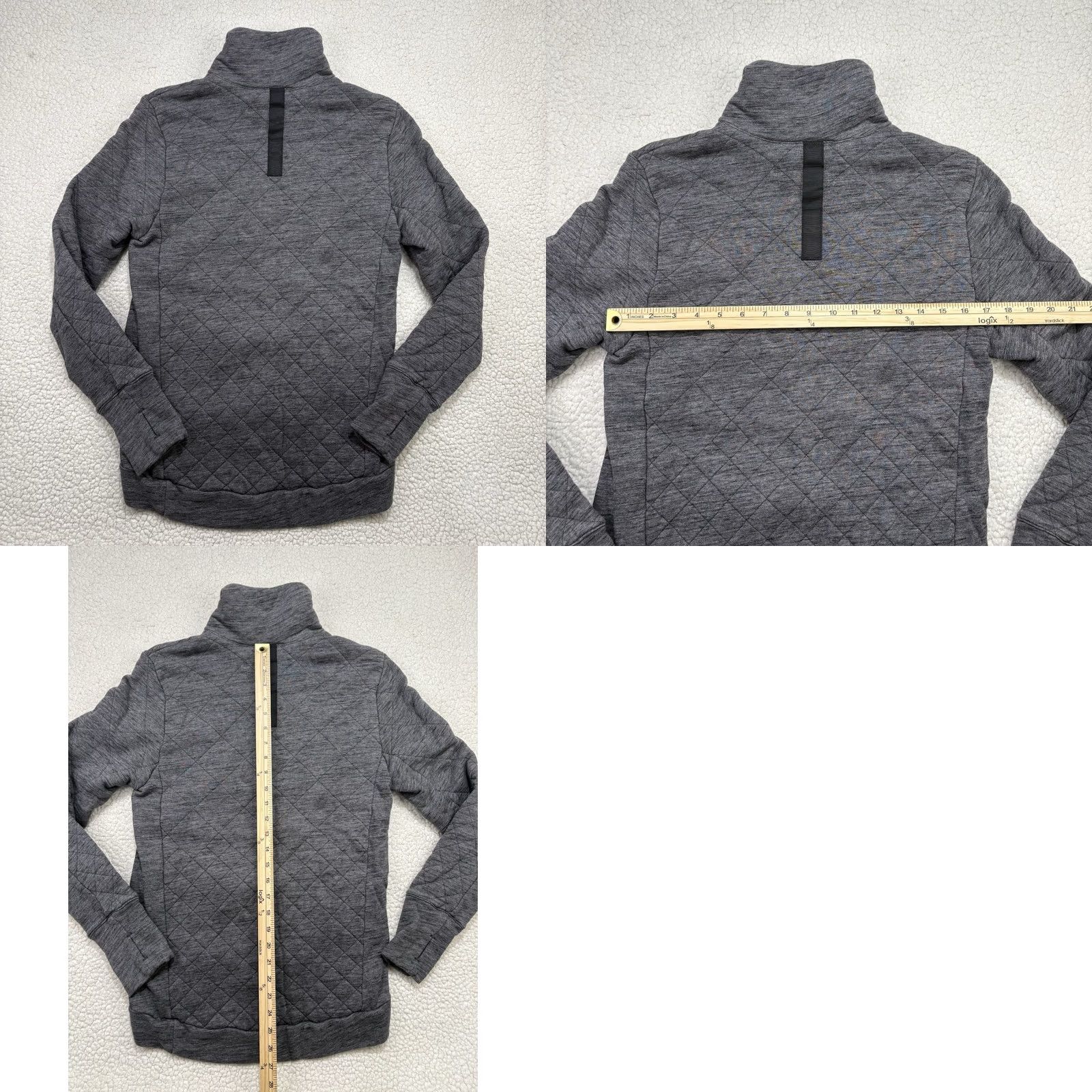 Lululemon Lululemon Forever Warm Pullover Sweatshirt 1/4 Zip Quilted Gray Women Size 4 Regular Size S / US 4 / IT 40 - 8 Thumbnail