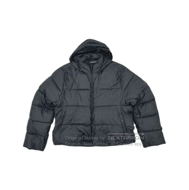 Balenciaga Balenciaga Black Logo Embroidered Puffer Jacket. Size US L / EU 52-54 / 3 - 2 Thumbnail