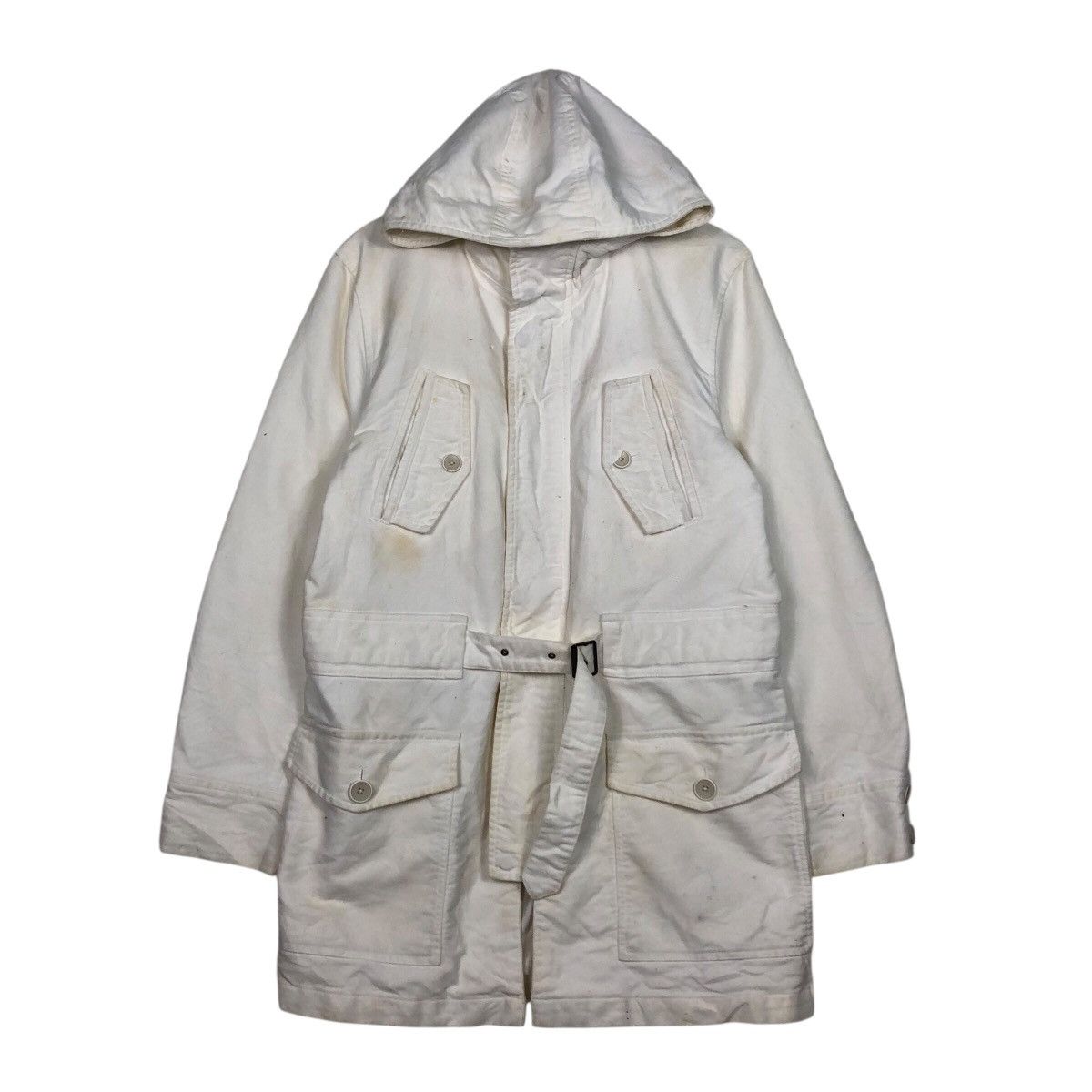 Japanese Brand 📌Vintage Biker Jacket Rich White Kenji Ito Comme Ca Size US L / EU 52-54 / 3 - 2 Thumbnail